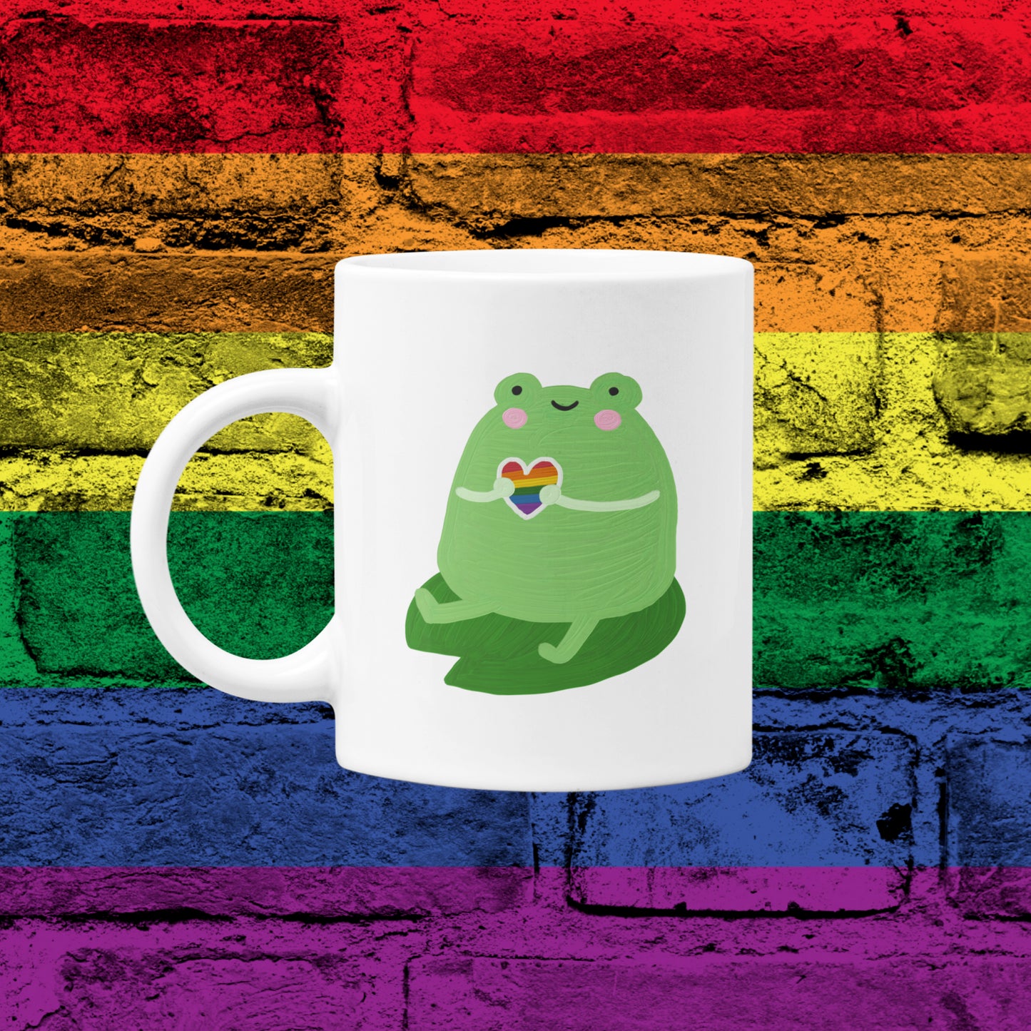 LGBTQ Cute Frog Mug