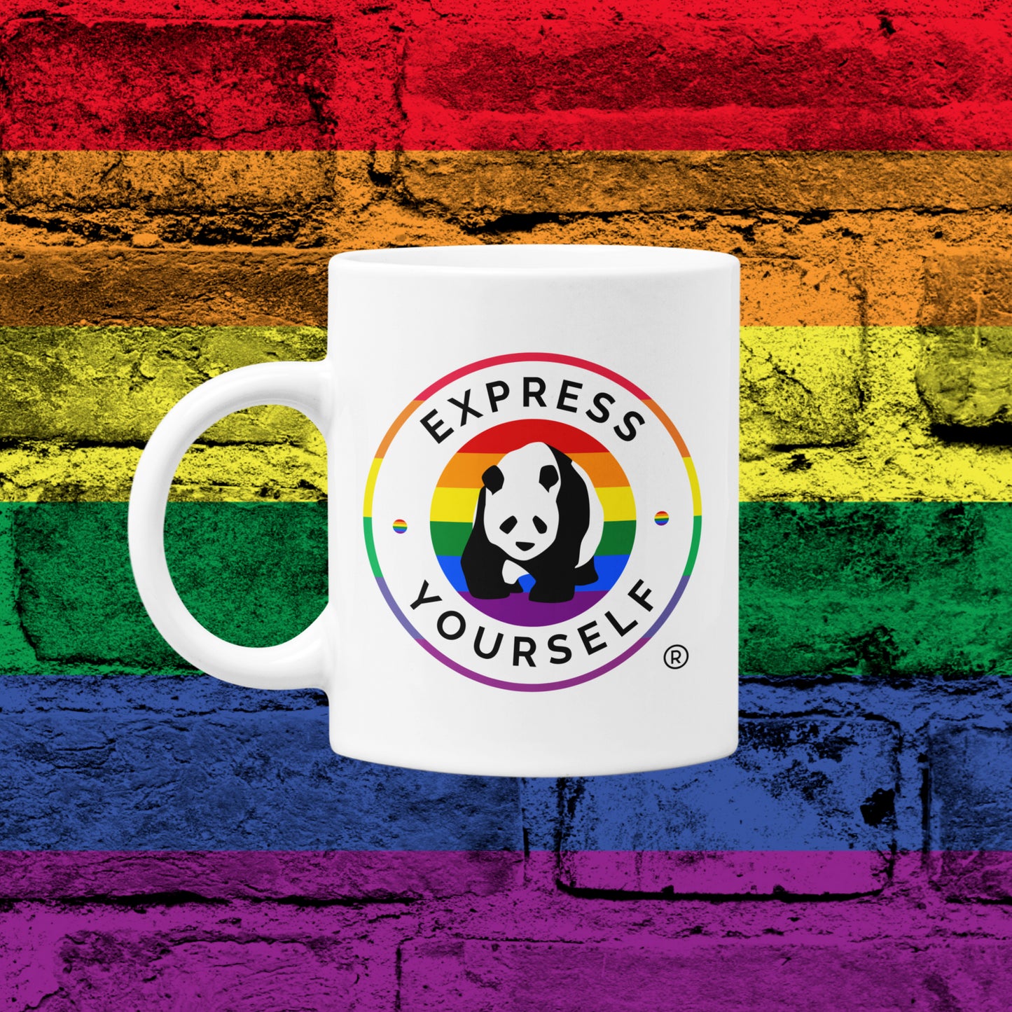 Express Yourself Panda Express LGBTQ Mug