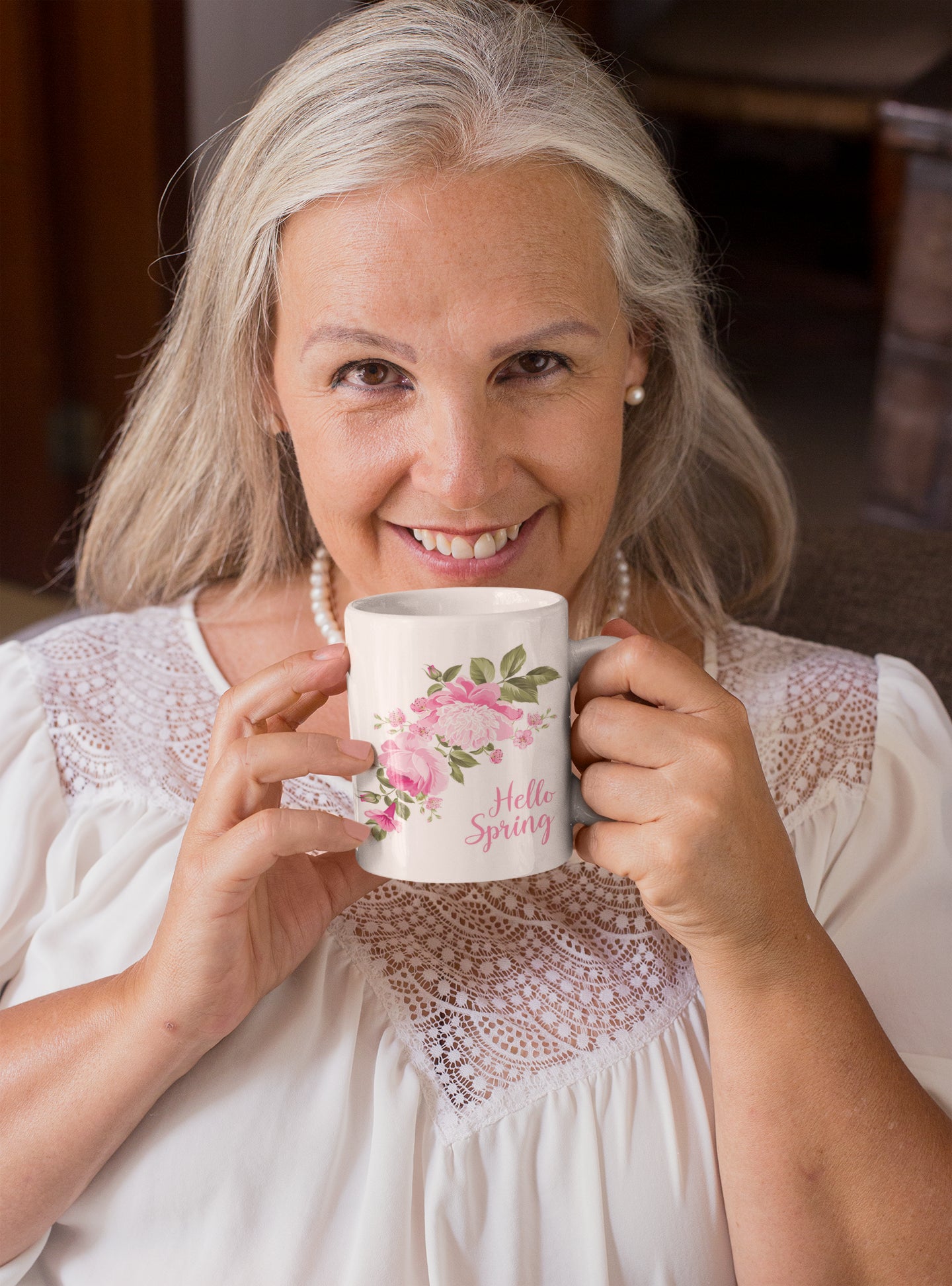 Hello Spring Flower Mug