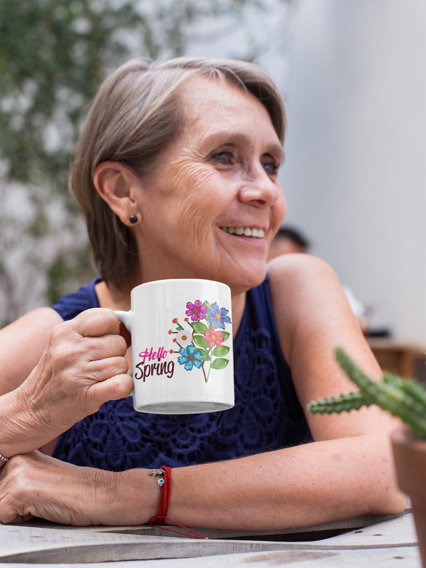 Hello Spring Flower Mug