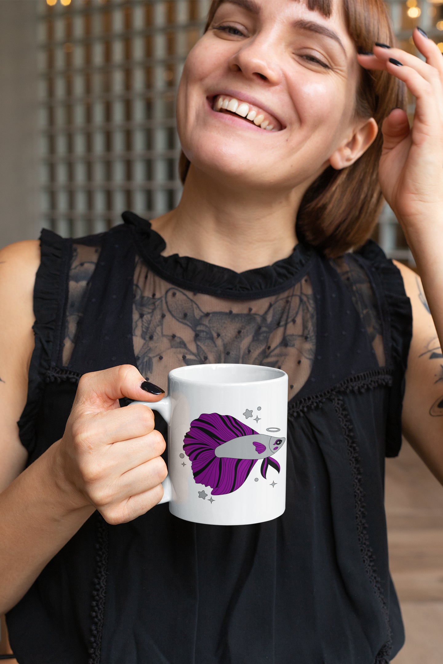 Asexual Betta Fish Mug