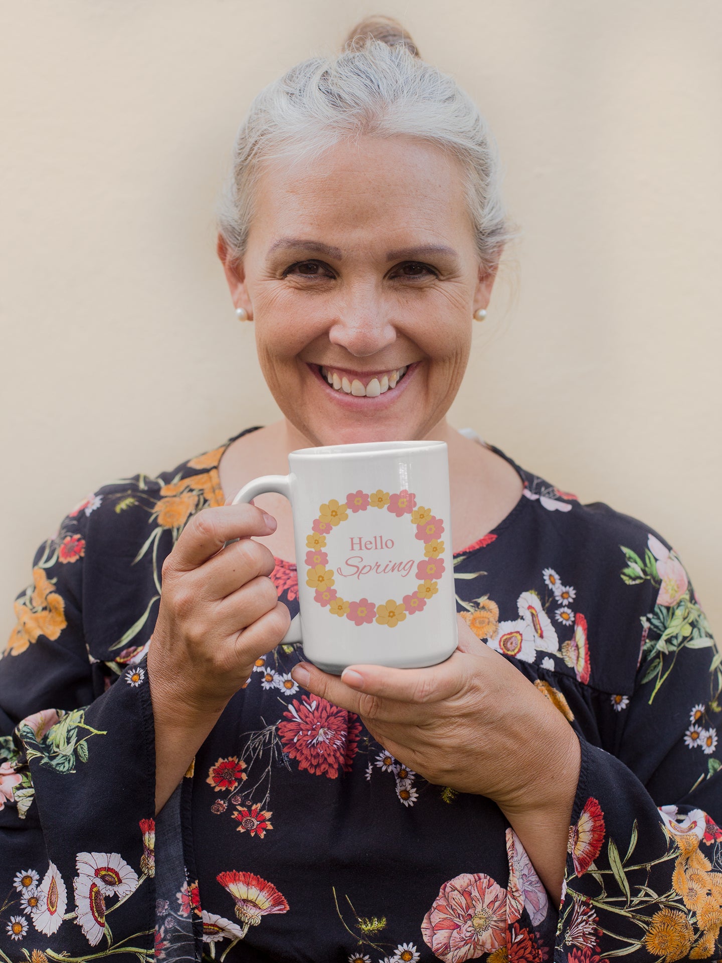 Hello Spring Flower Mug