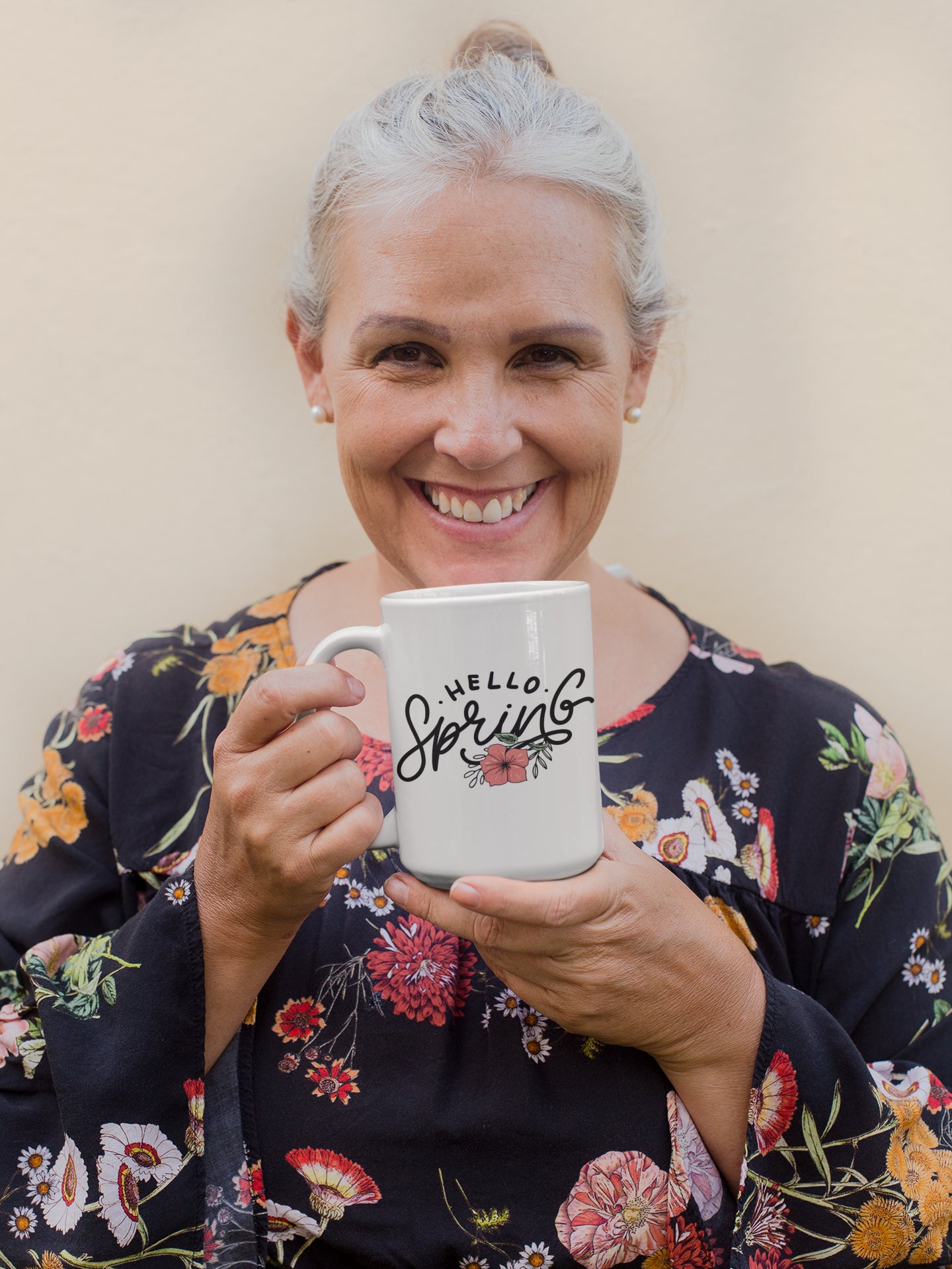 Hello Spring Flower Mug