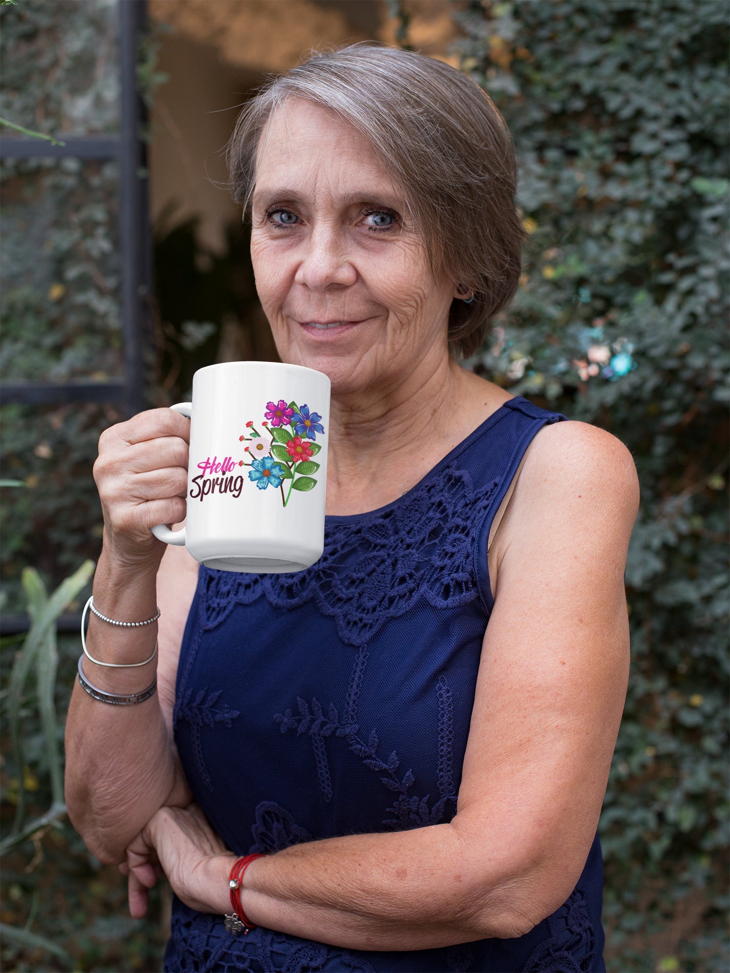 Hello Spring Flower Mug