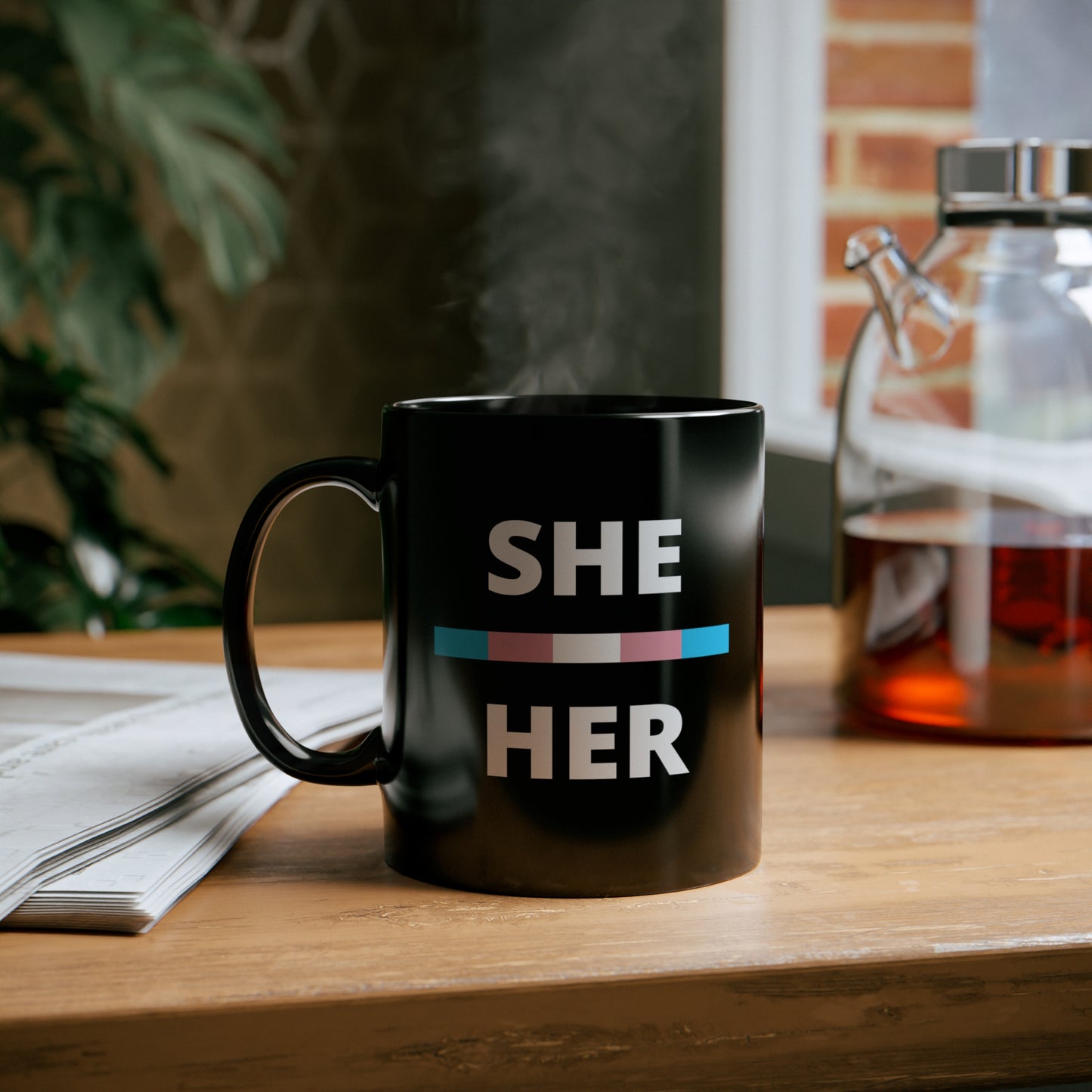 She/Her Transgender Flag Pronoun Mug