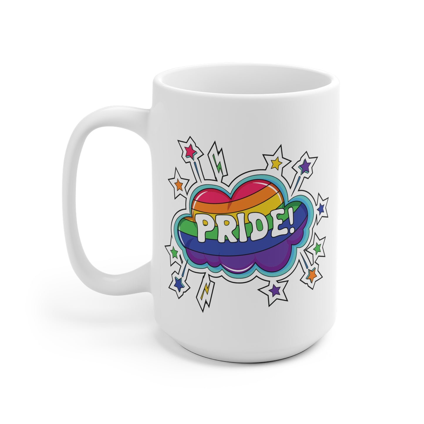 LGBTQ Pride Cloud Stars Mug