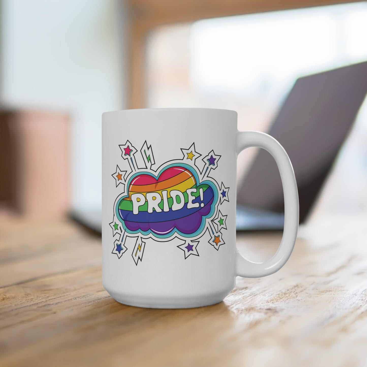 LGBTQ Pride Cloud Stars Mug