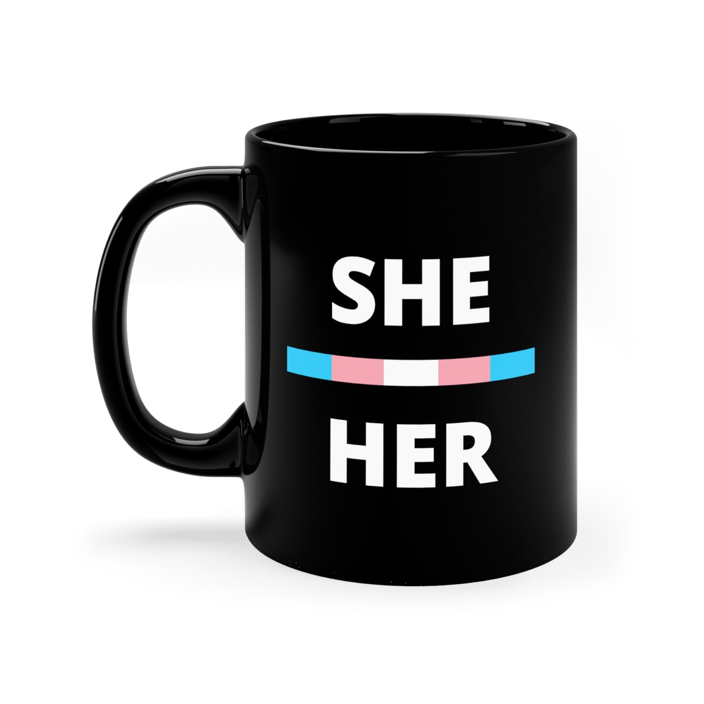 She/Her Transgender Flag Pronoun Mug