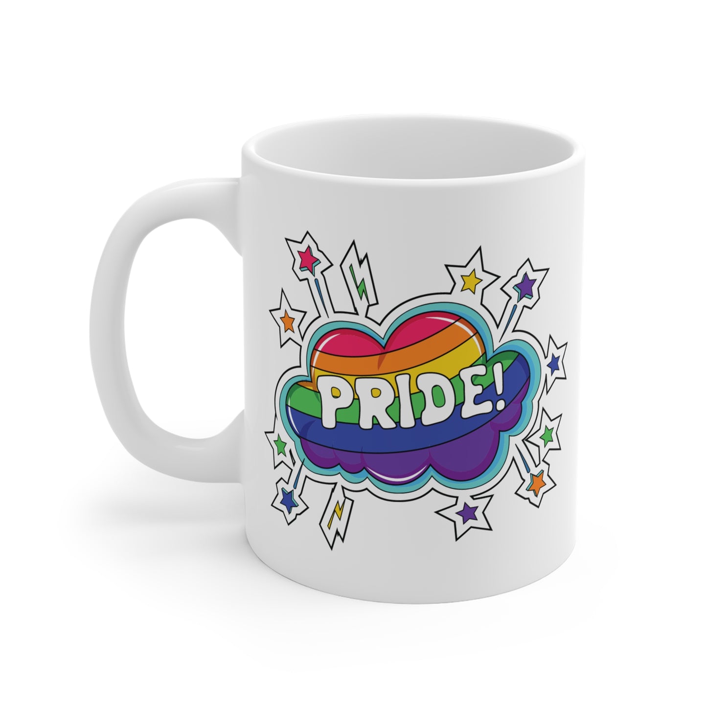 LGBTQ Pride Cloud Stars Mug