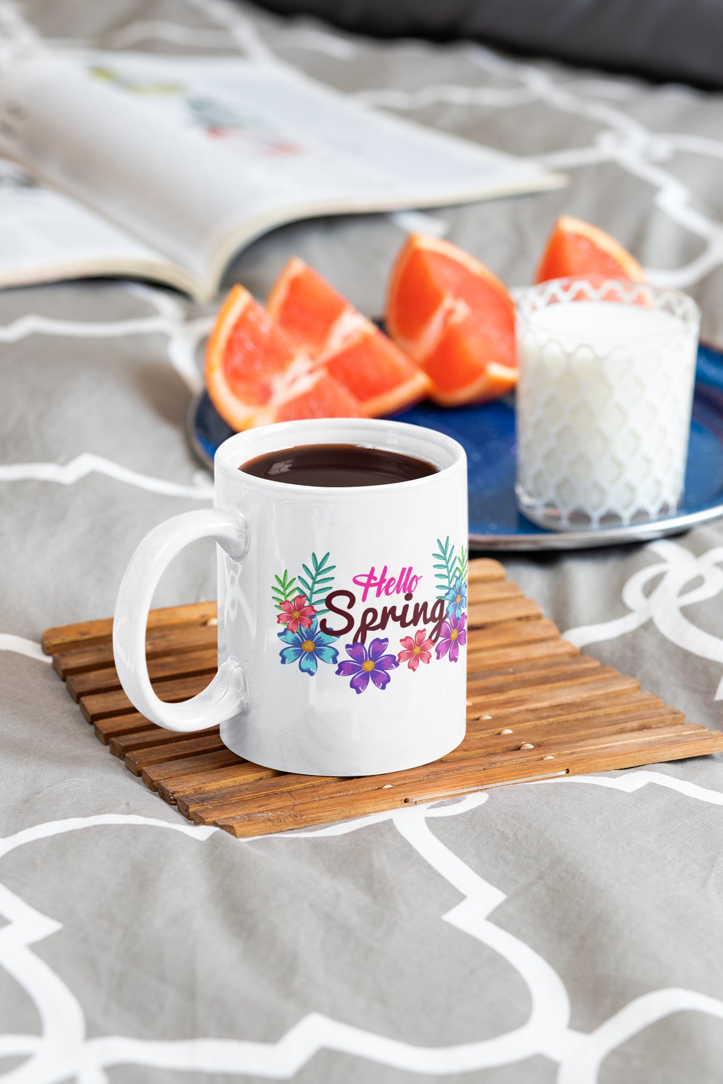 Hello Spring Flower Mug