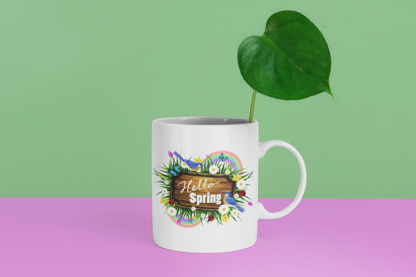 Hello Spring Garden Mug
