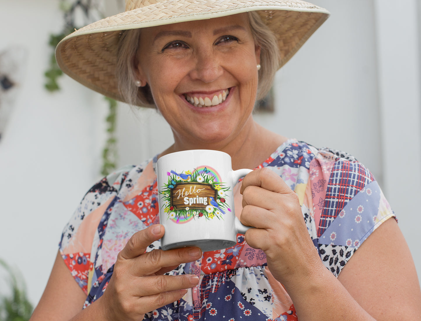 Hello Spring Garden Mug
