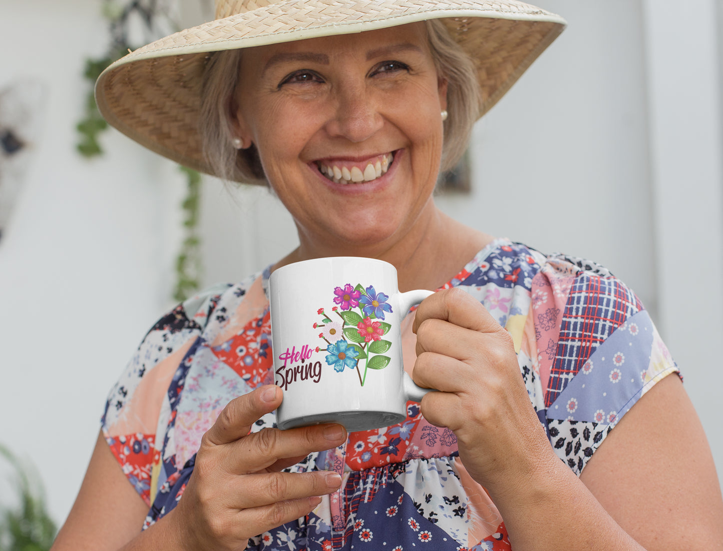 Hello Spring Flower Mug