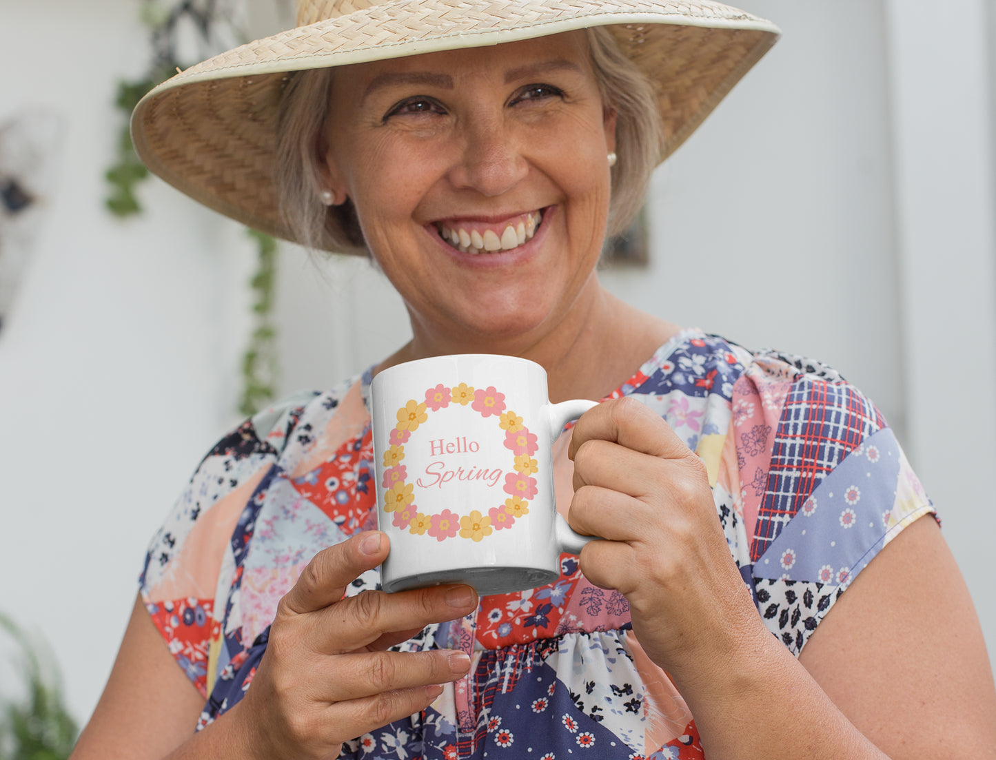 Hello Spring Flower Mug