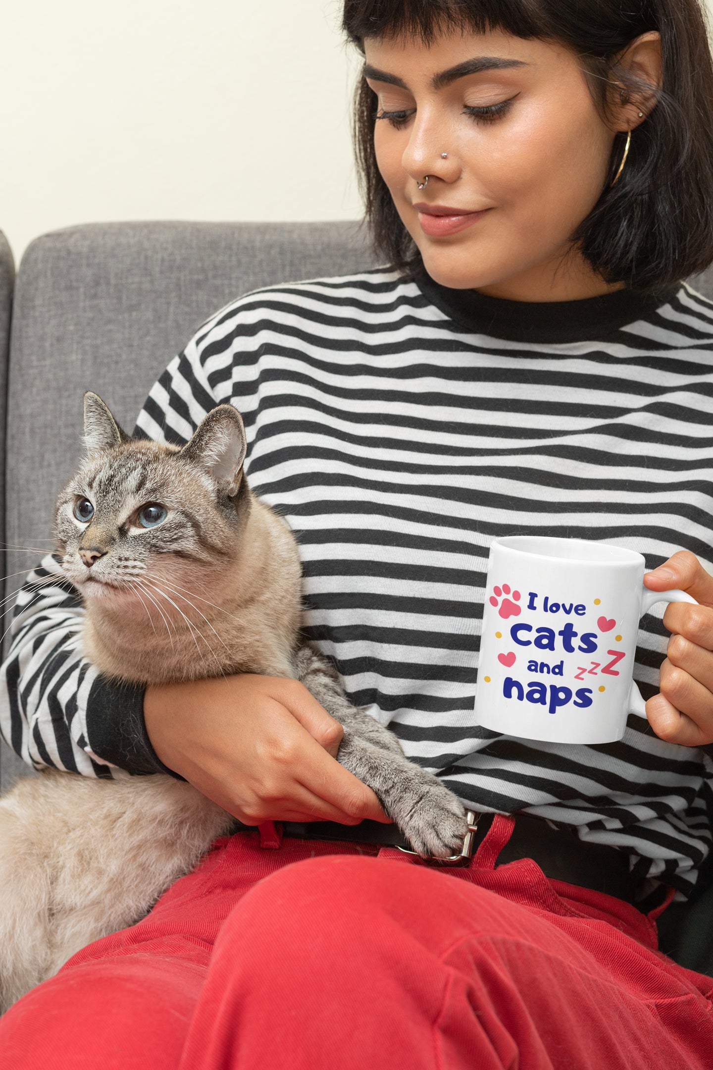 I Love Cats And Naps Mug