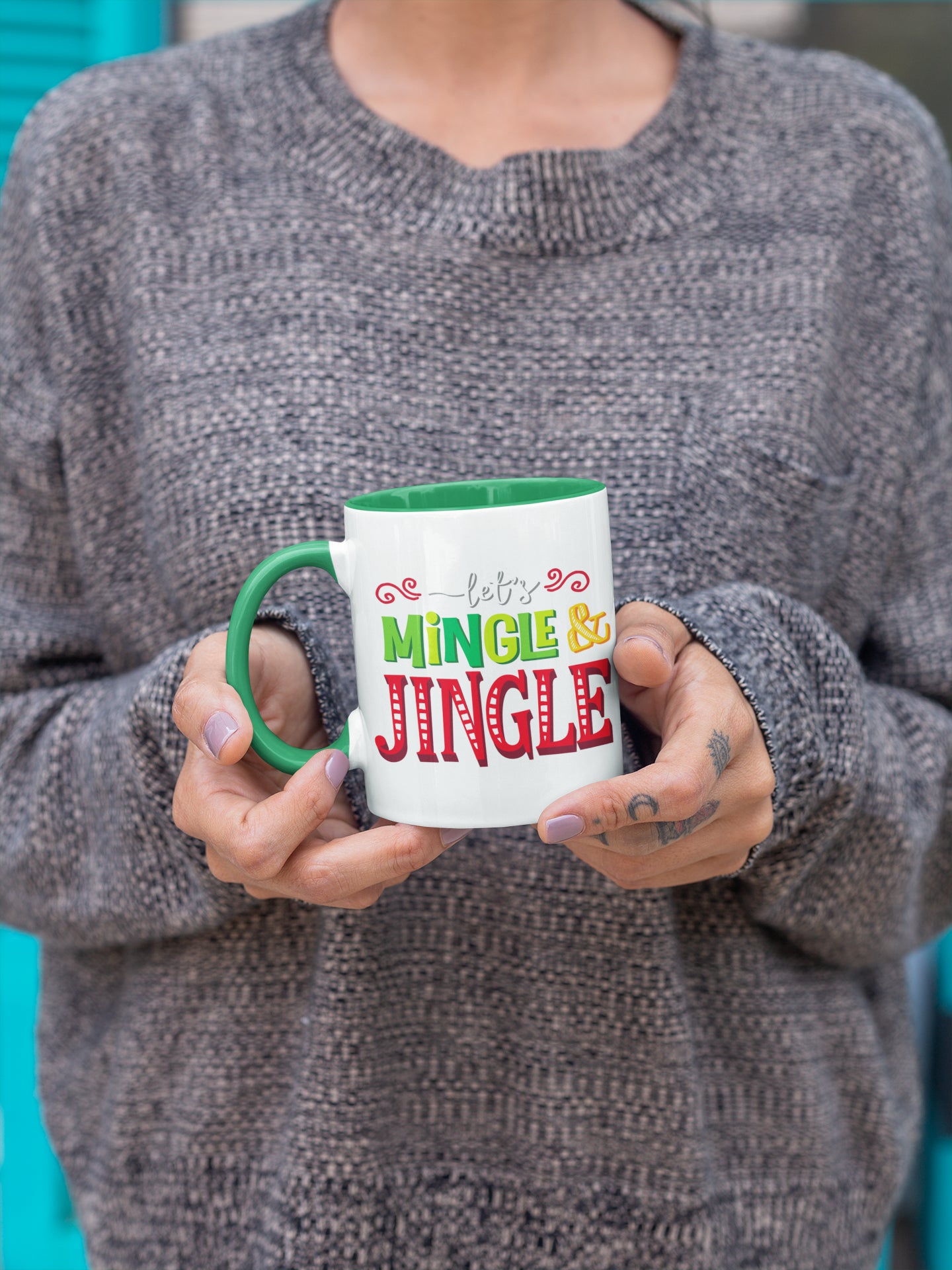Let's Mingle And Jingle Christmas Mug