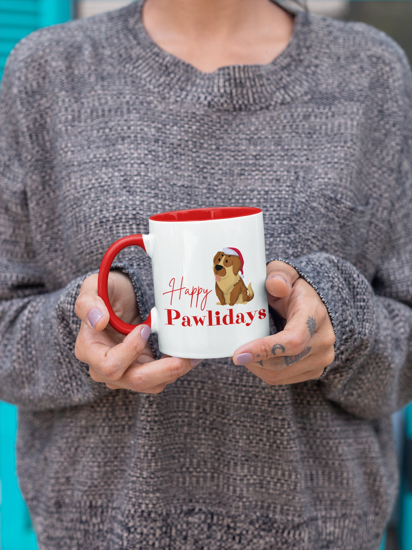 Happy Pawlidays Mug