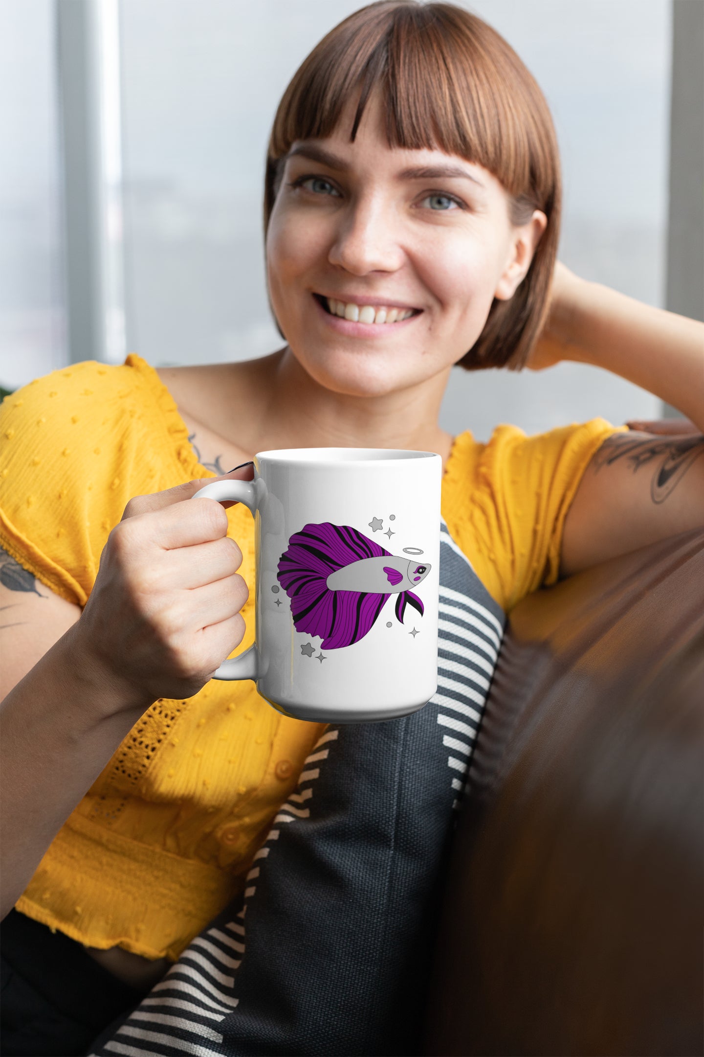 Asexual Betta Fish Mug