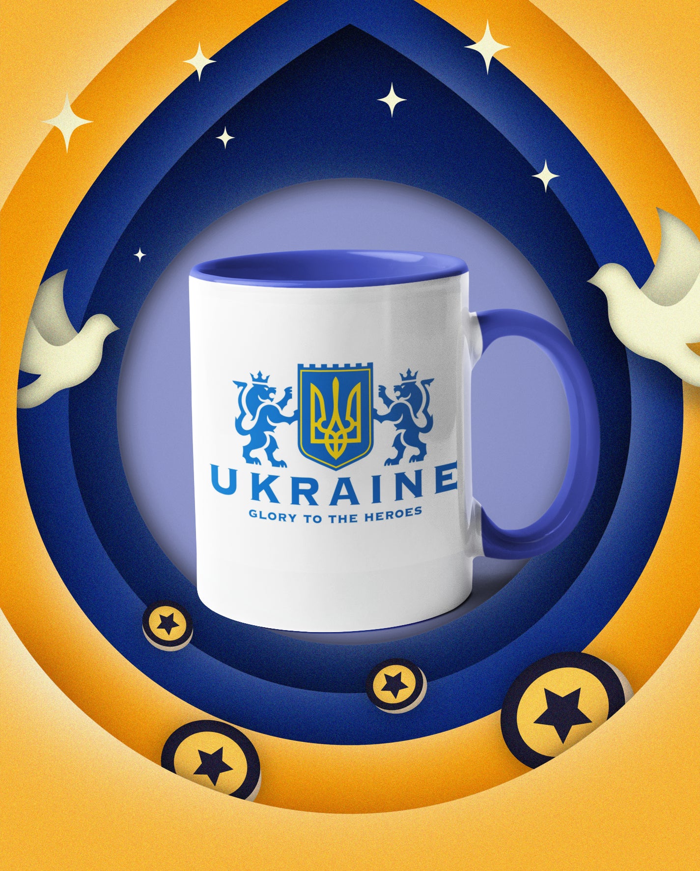 Ukraine Glory To The Heroes Mug