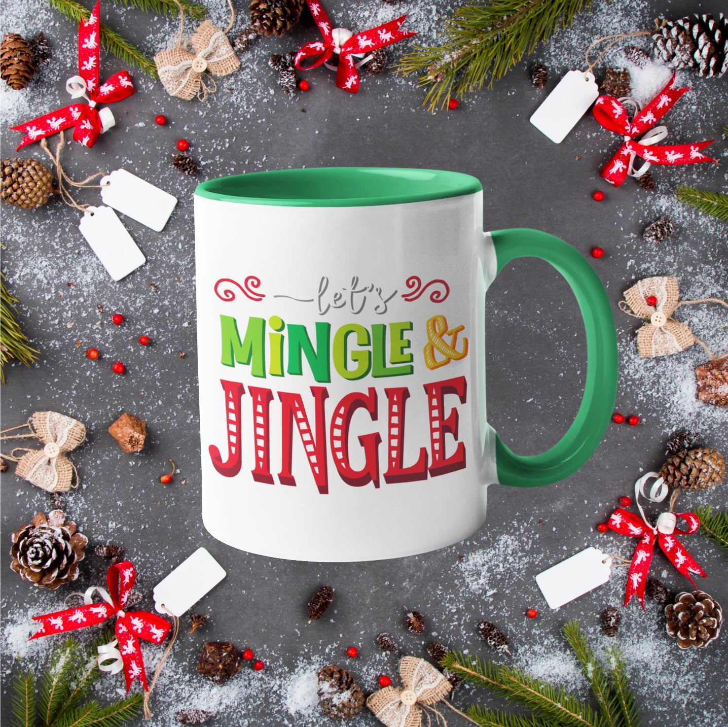 Let's Mingle And Jingle Christmas Mug