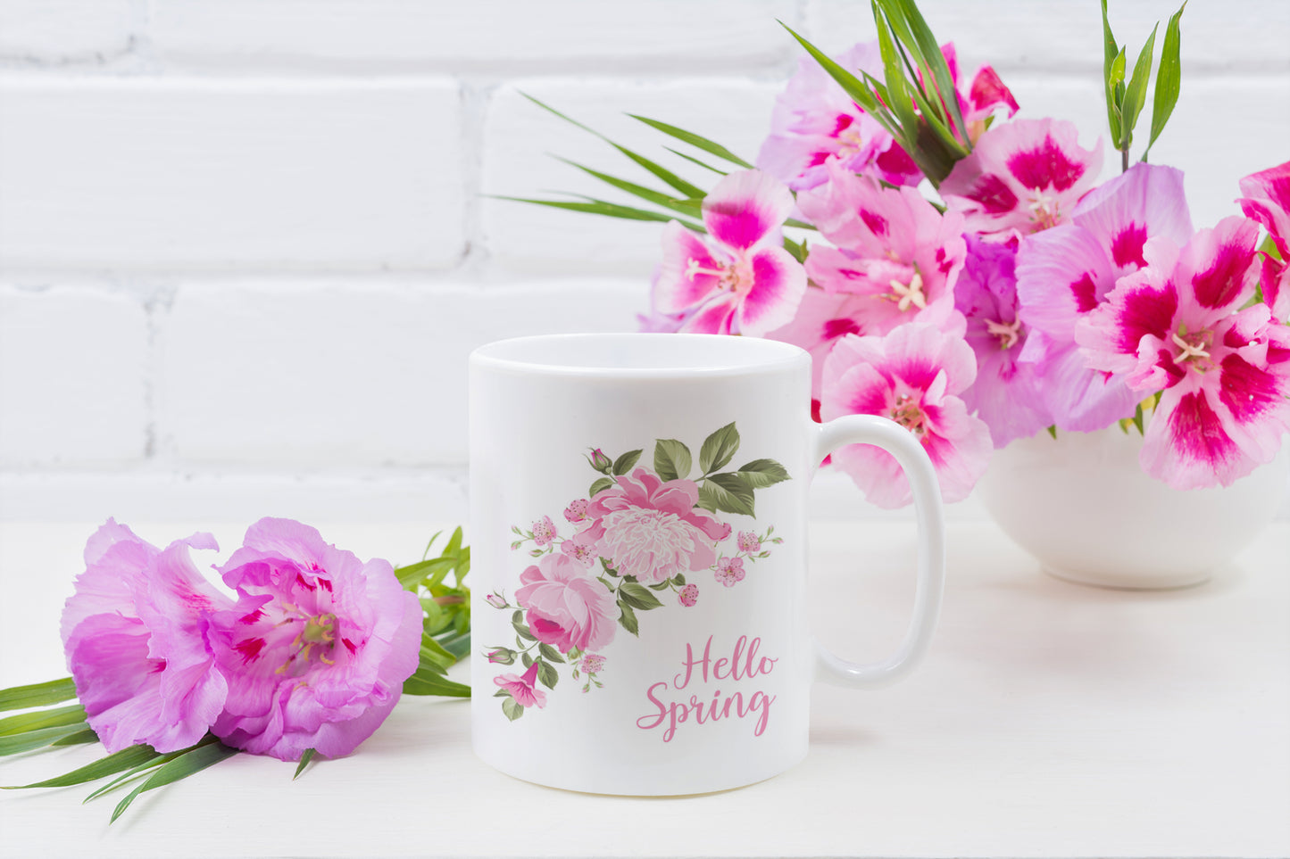 Hello Spring Flower Mug
