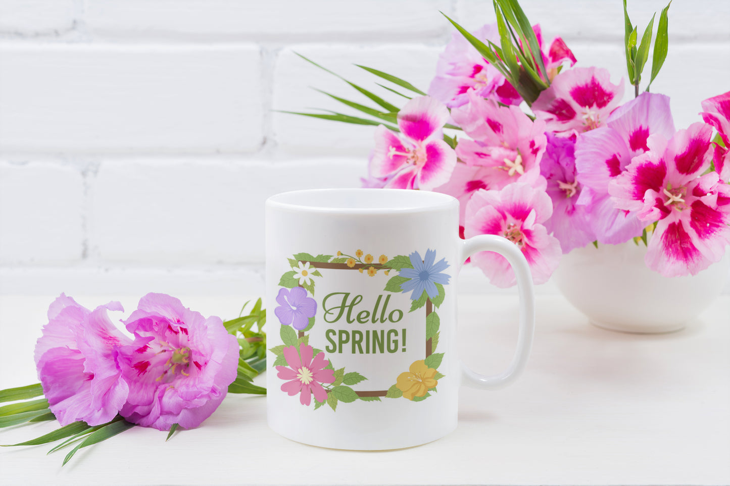 Hello Spring Flower Mug