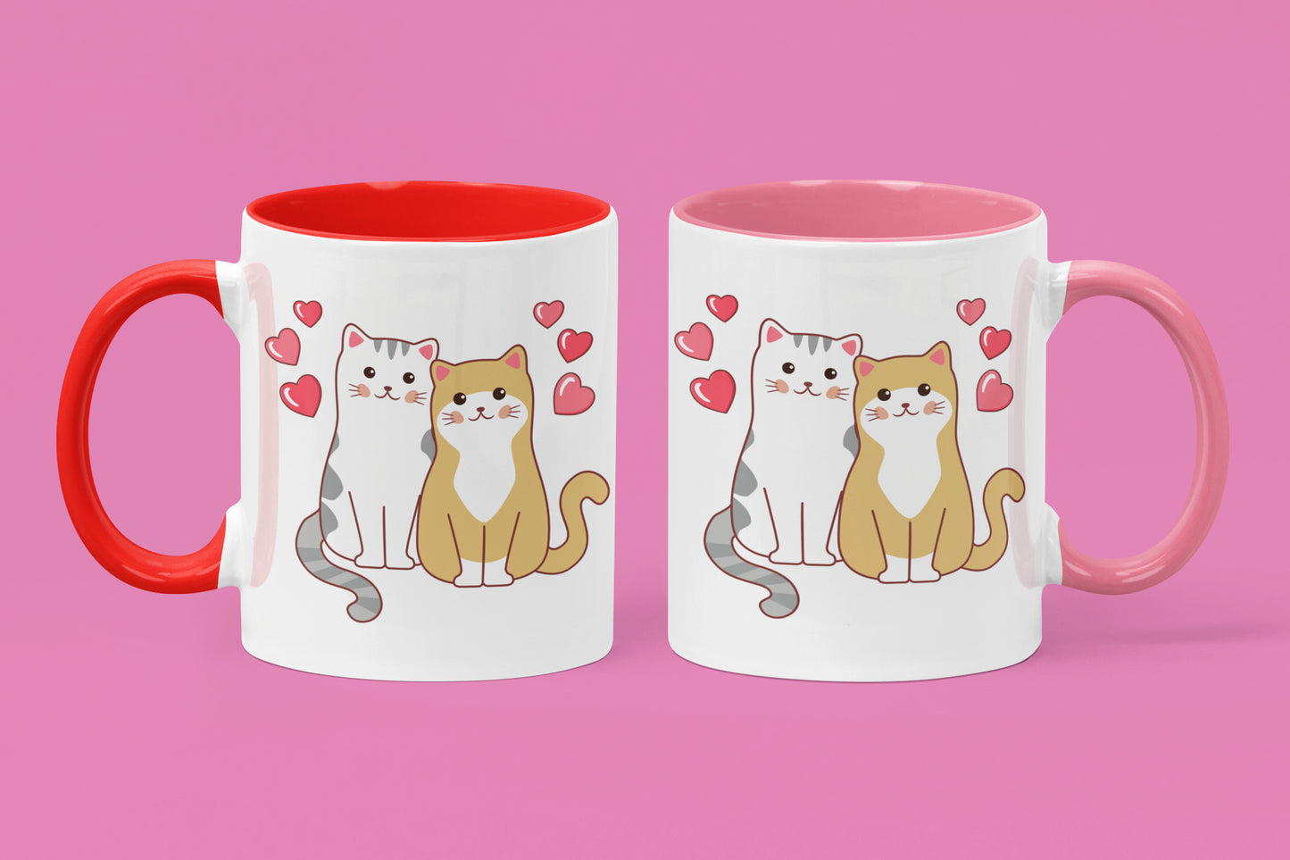 Valentine's Day Cats Mug