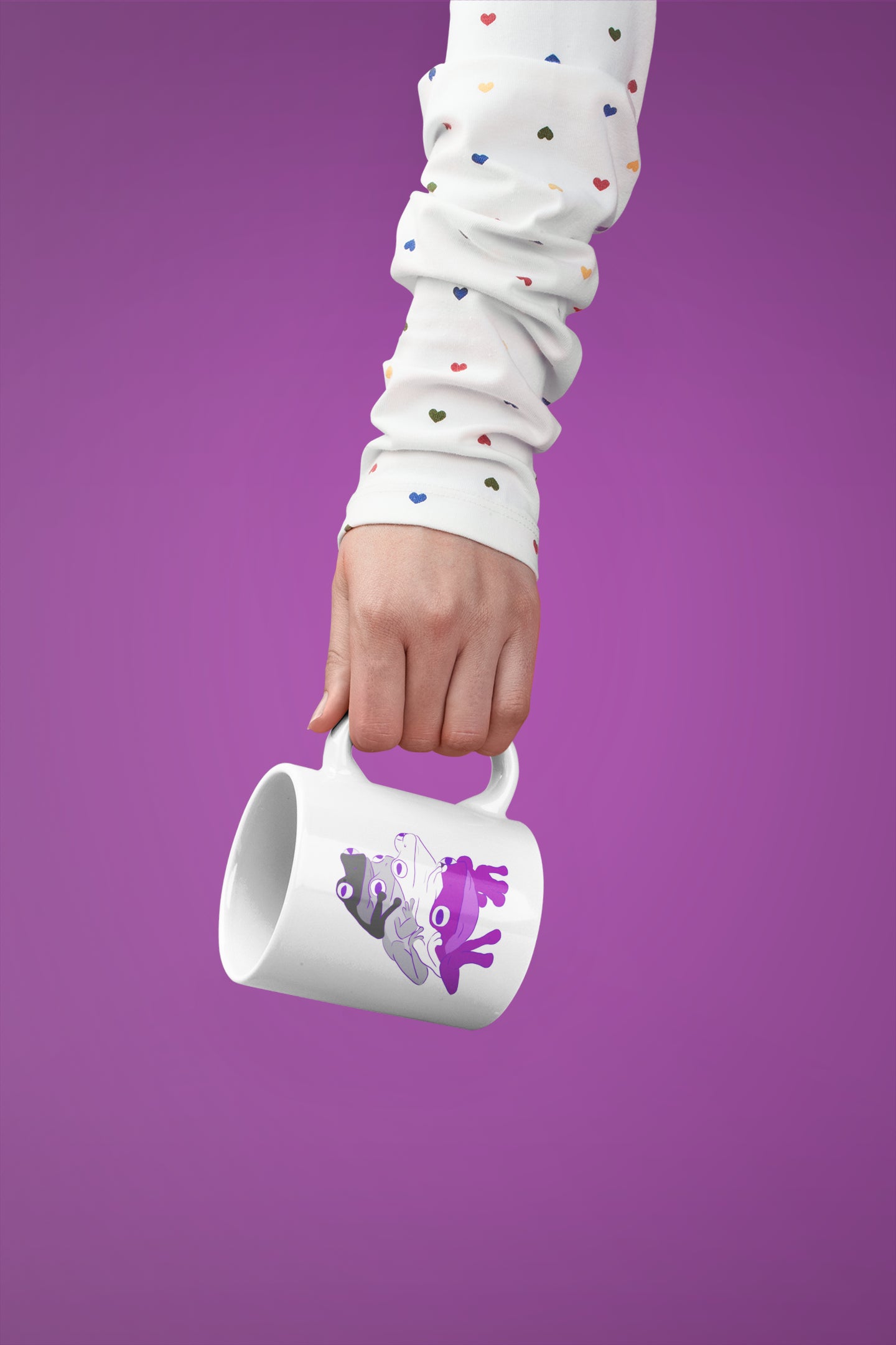 Asexual Frog Stack Mug