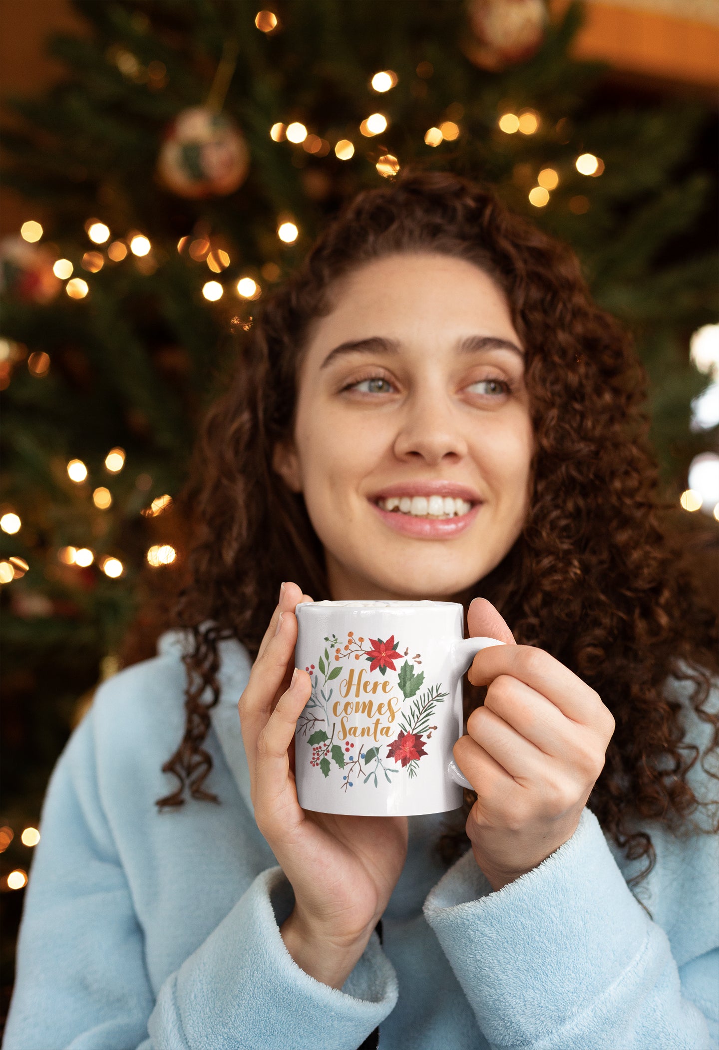 Here Comes Santa Mug