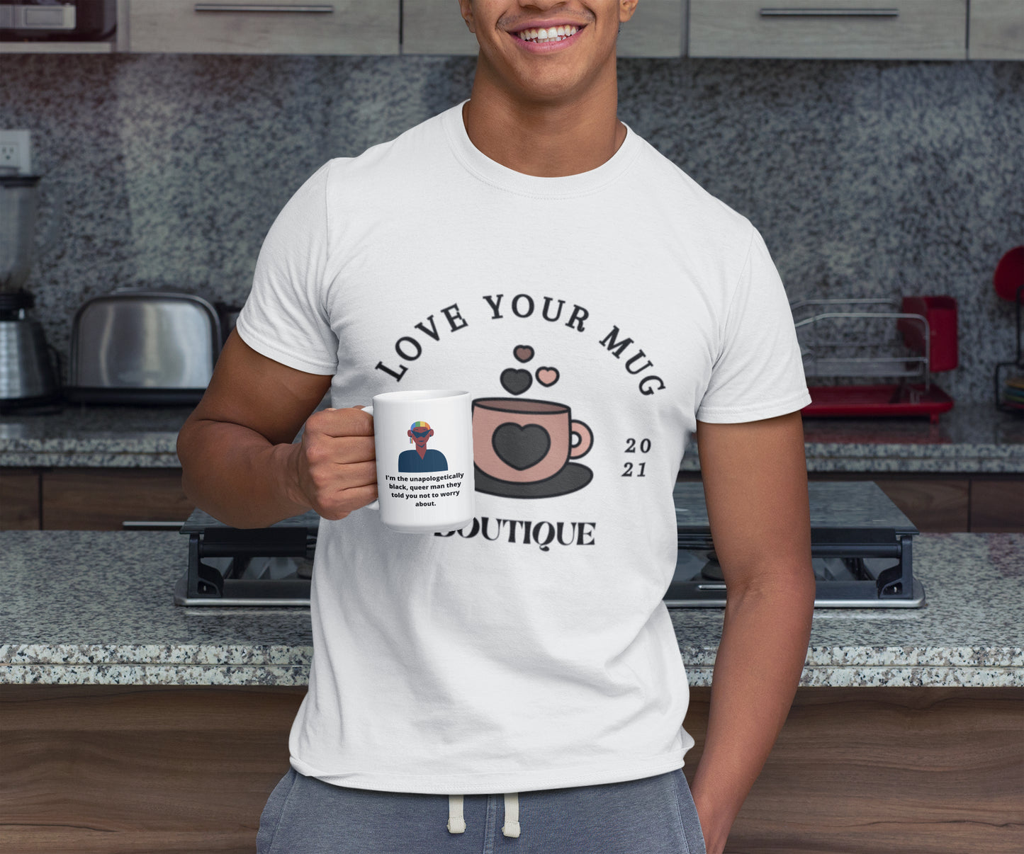 Black Queer Man Mug