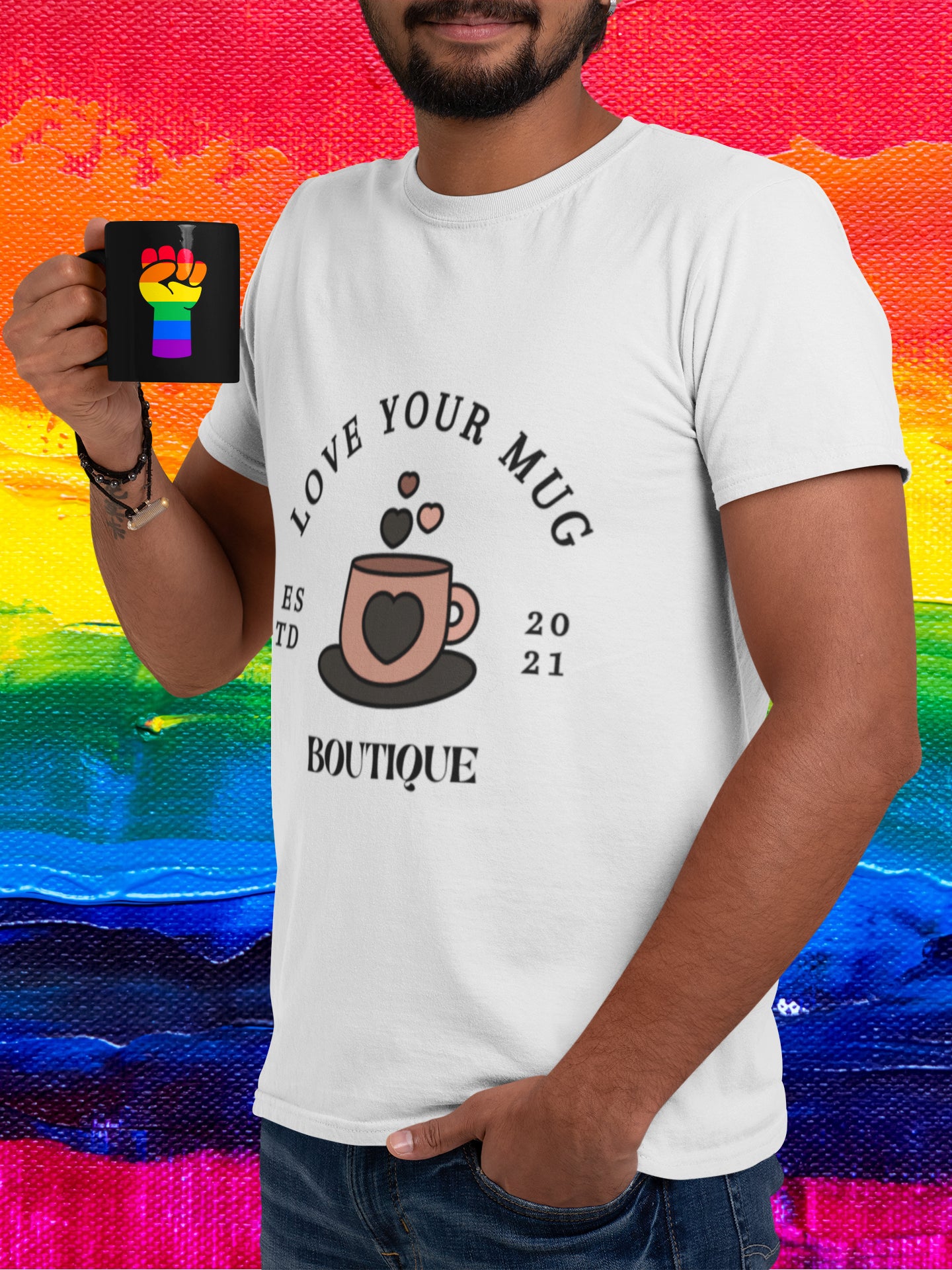 Rainbow Black Lives Matter Mug