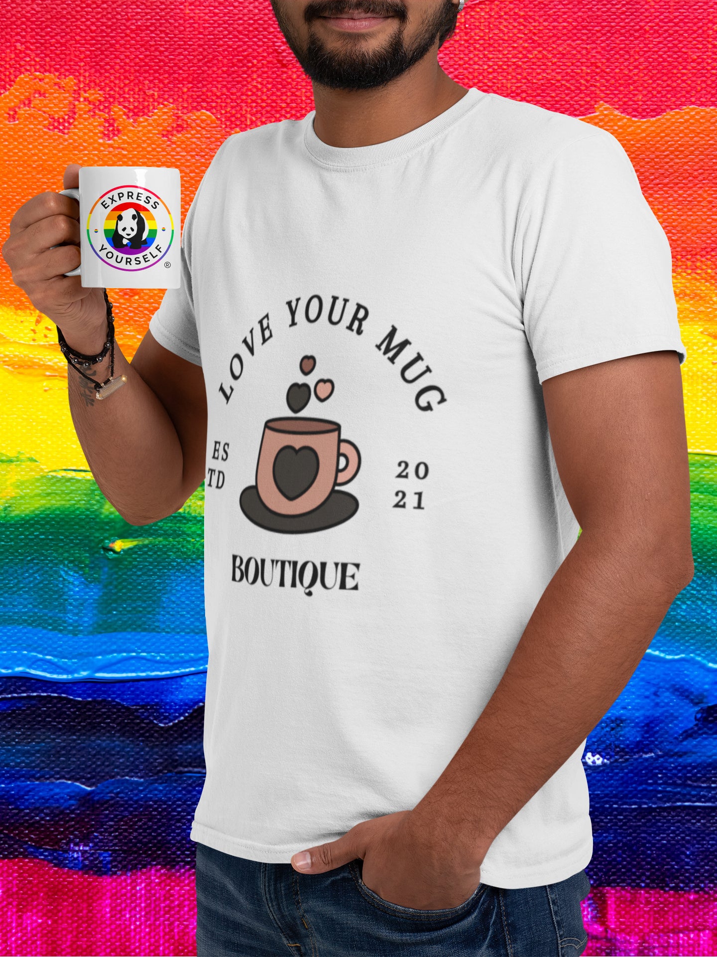 Express Yourself Panda Express LGBTQ Mug