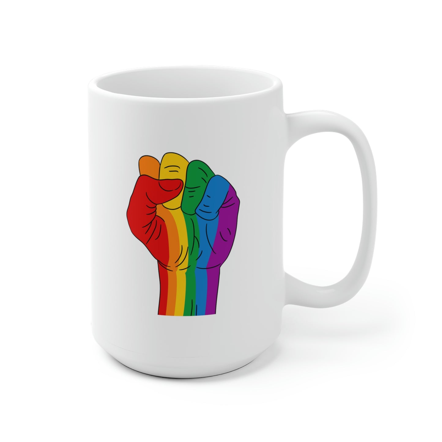 Rainbow Fist Mug