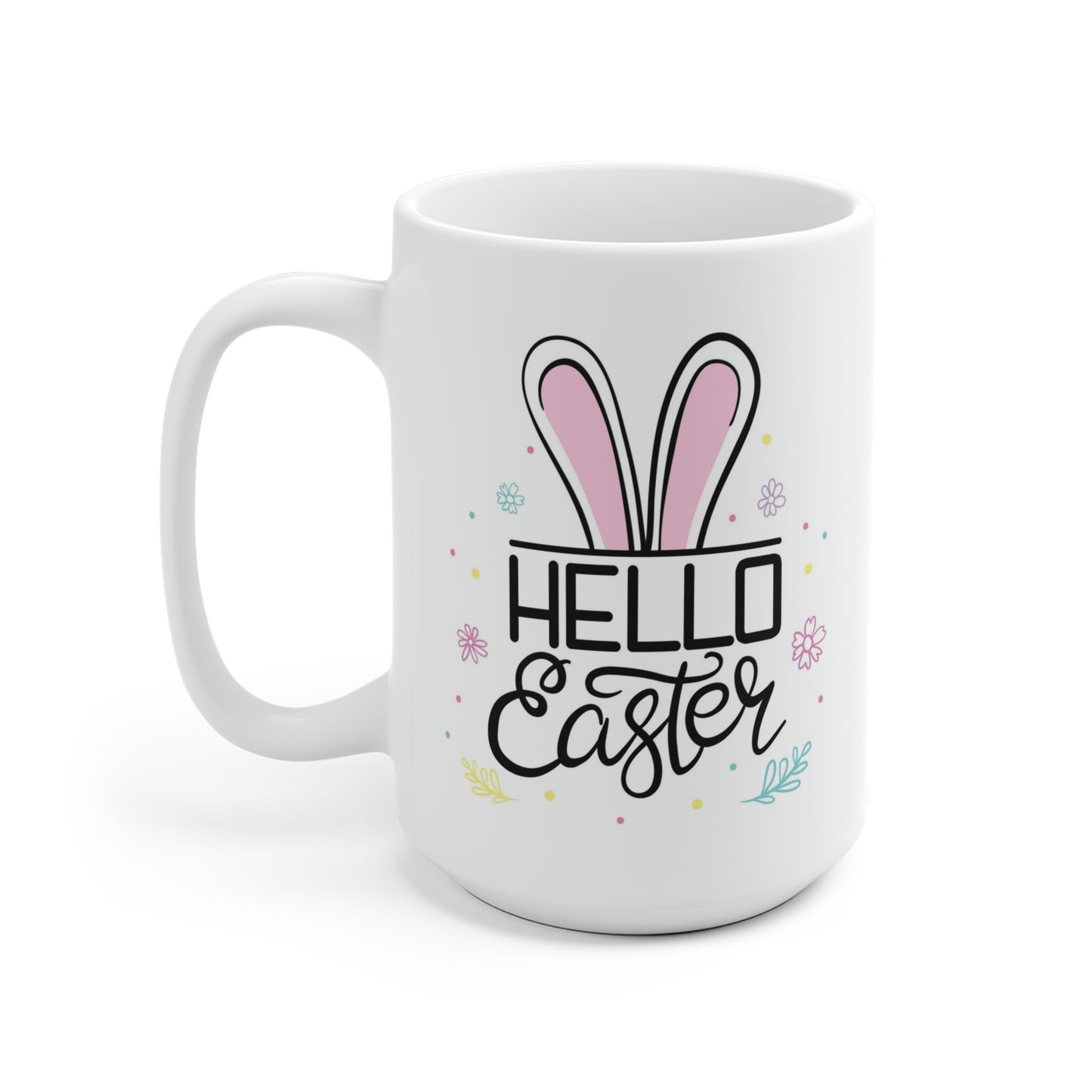 Hello Easter Bunny Ears Mug