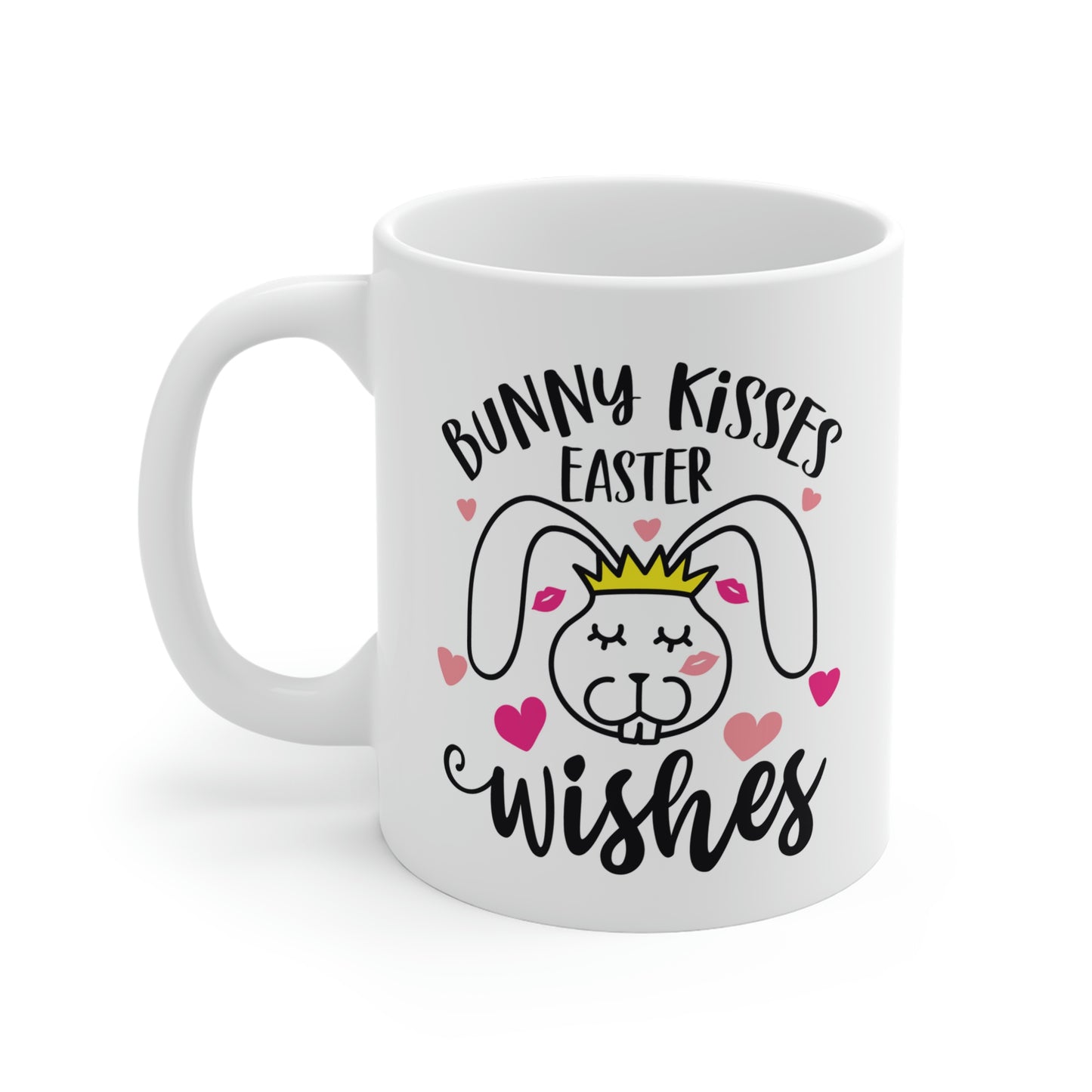 Bunny Kisses Easter Wishes Mug