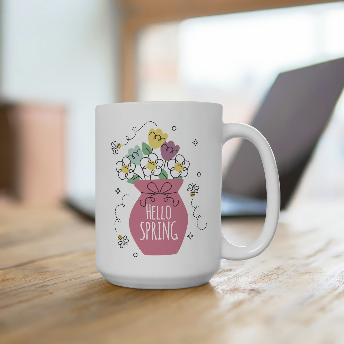 Hello Spring Flower Mug