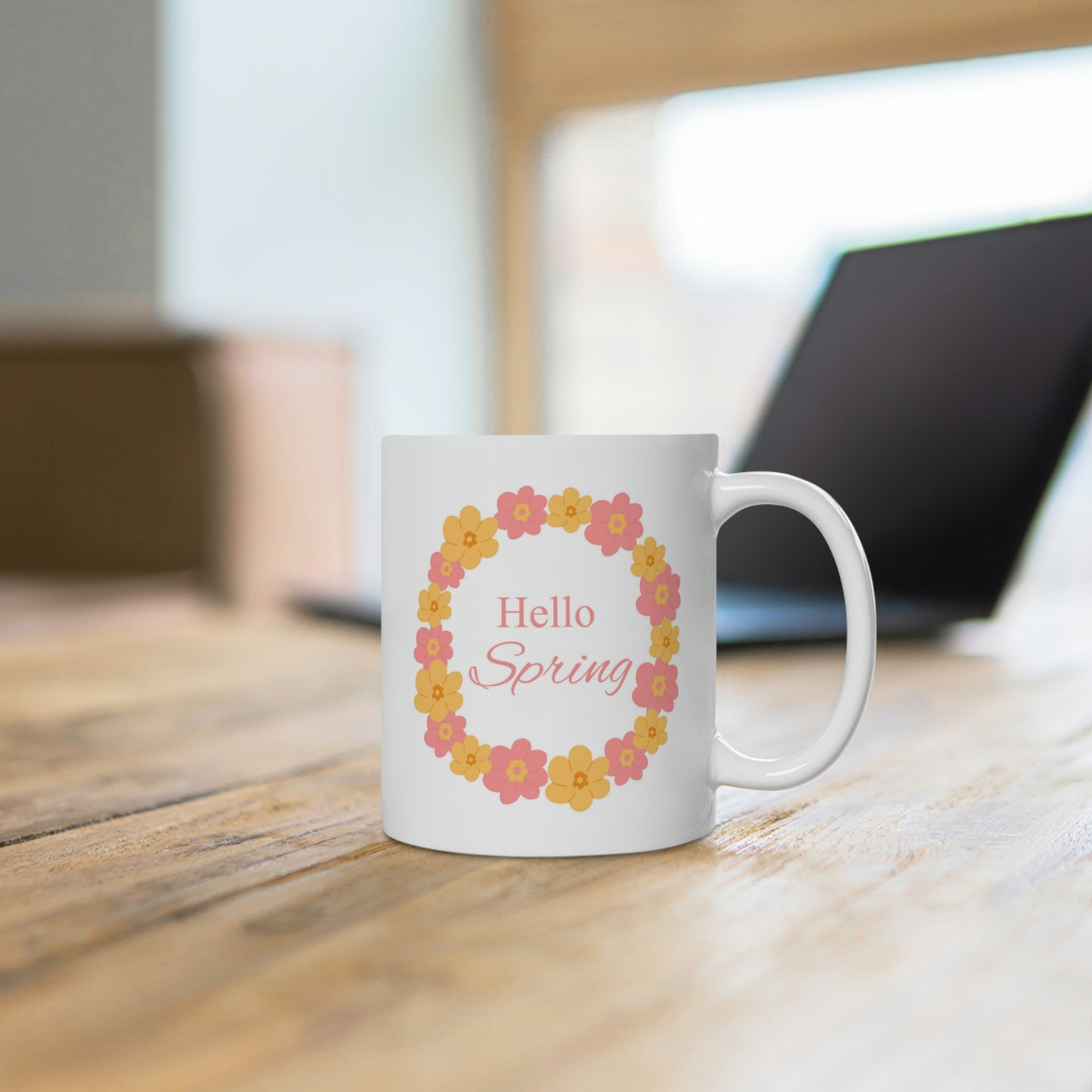Hello Spring Flower Mug