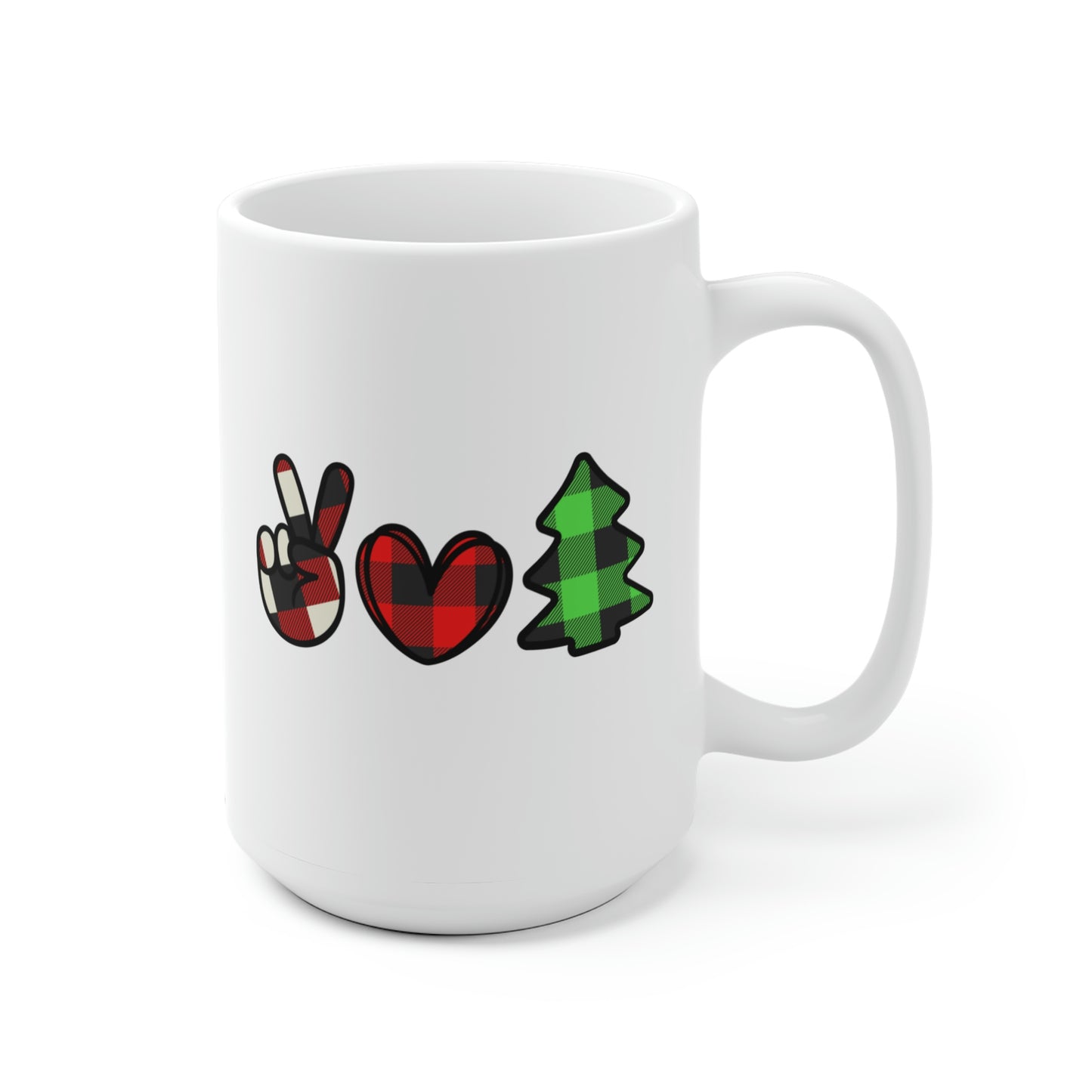 Peace Love Christmas Mug