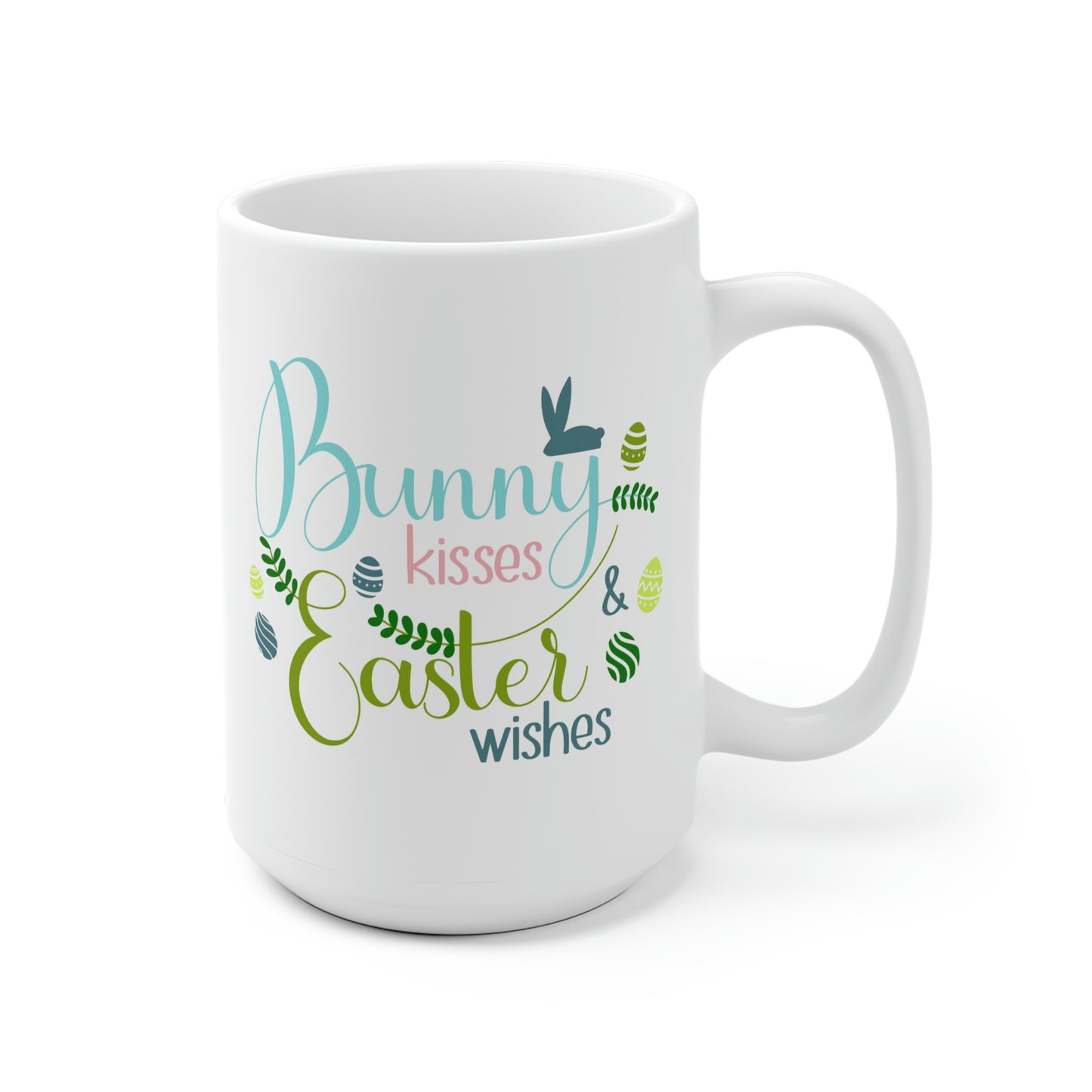 Bunny Kisses Easter Wishes Mug
