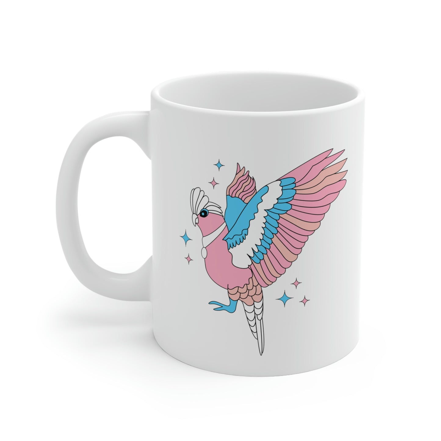 Transgender Galah Bird Mug
