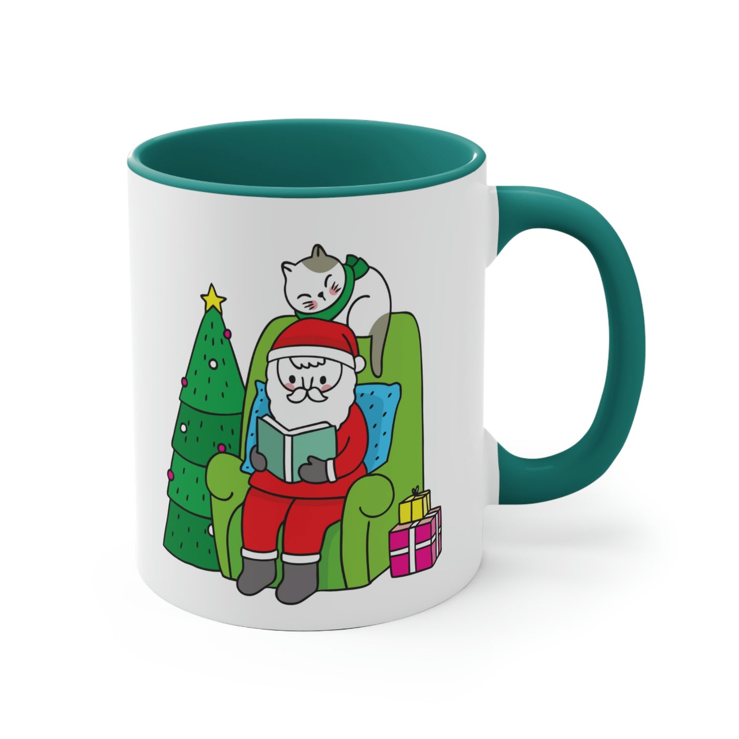 Santa Claus Cat Mug