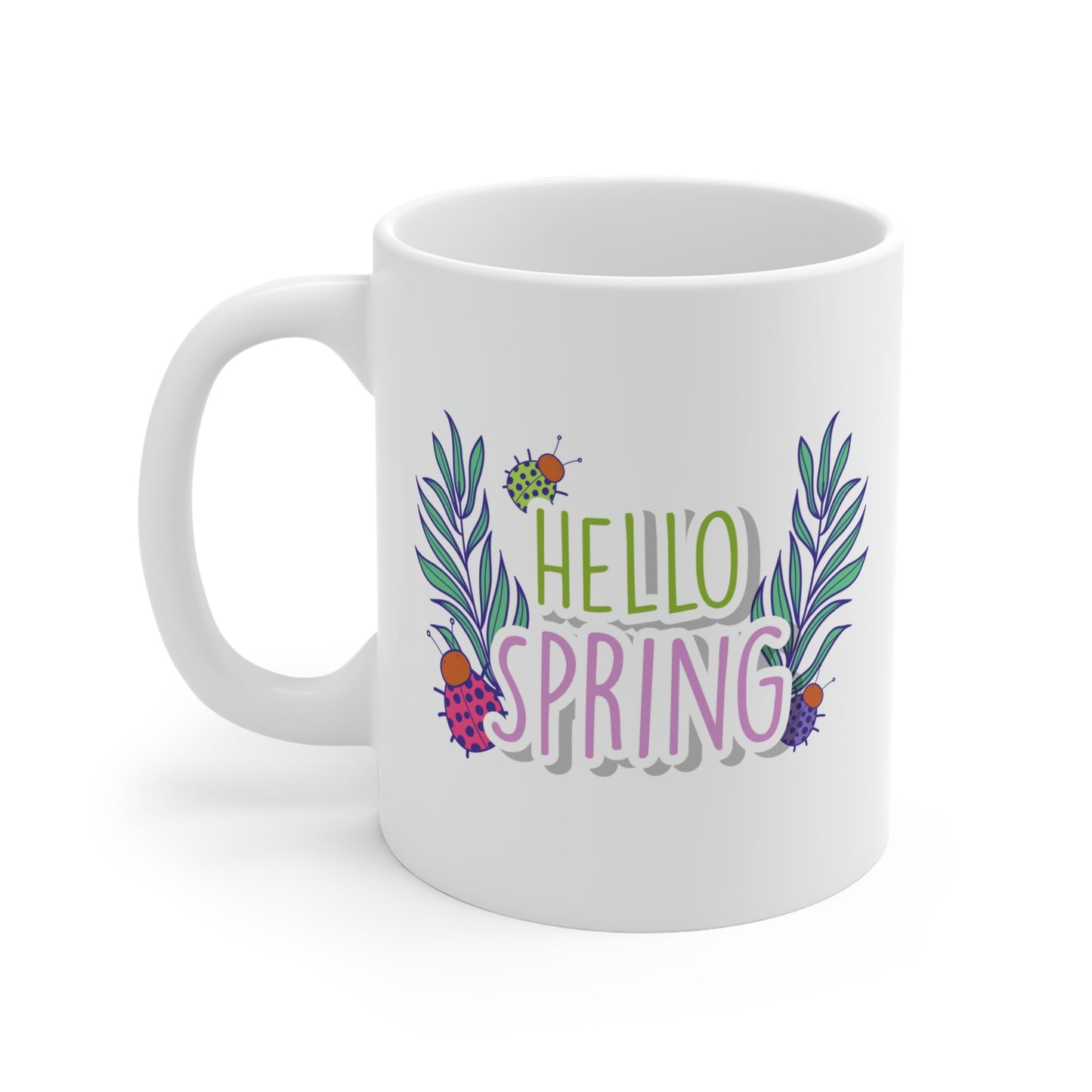 Hello Spring Ladybug Mug