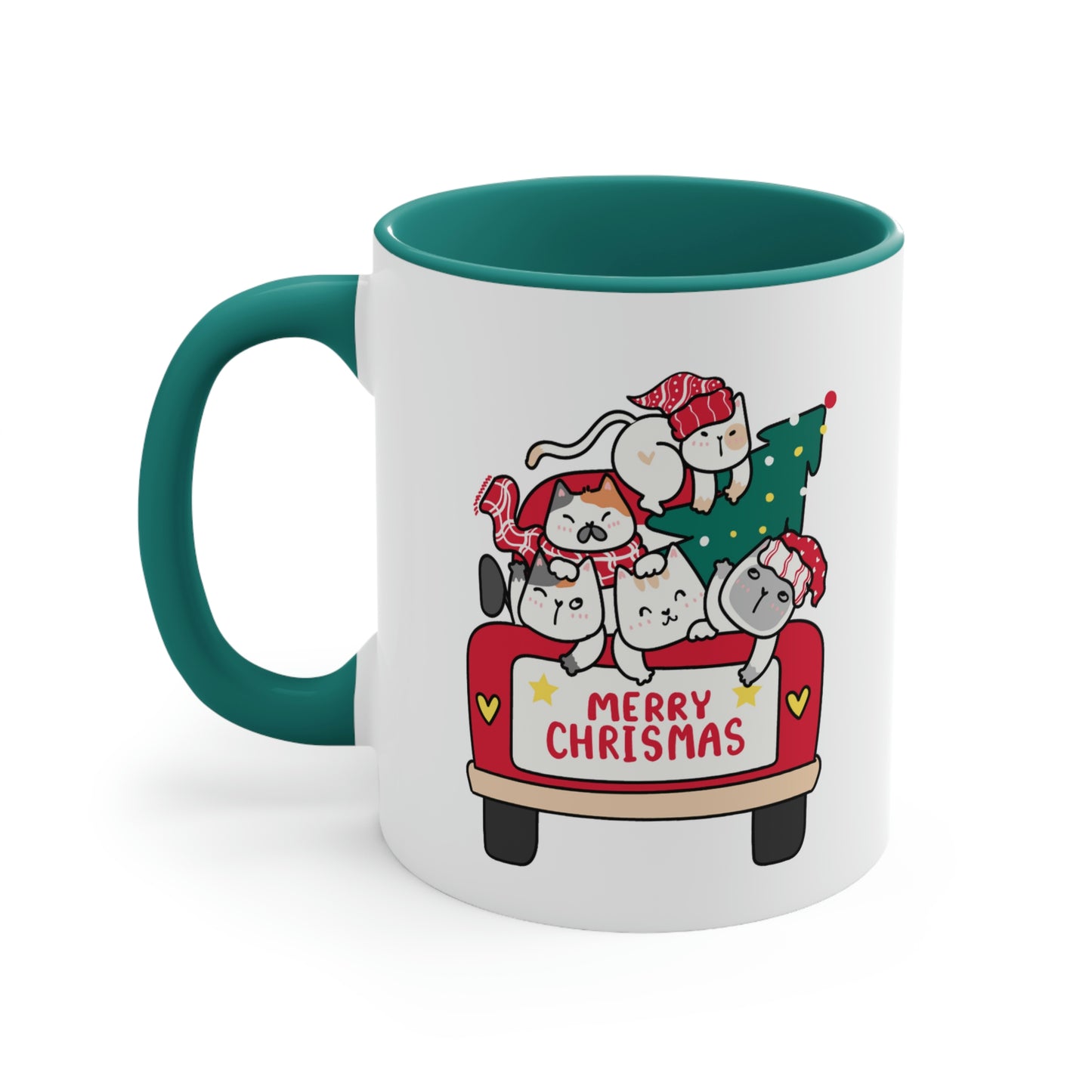 Merry Christmas Cats Mug