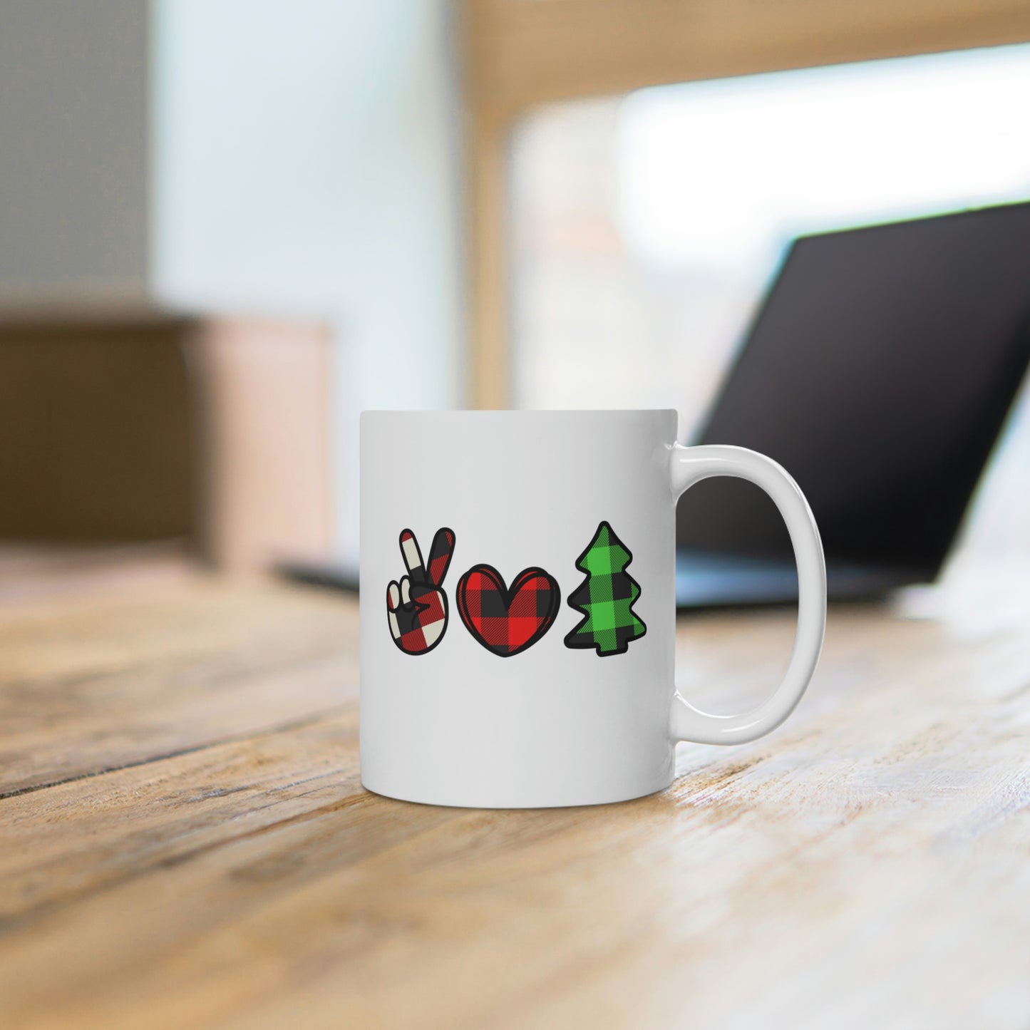 Peace Love Christmas Mug