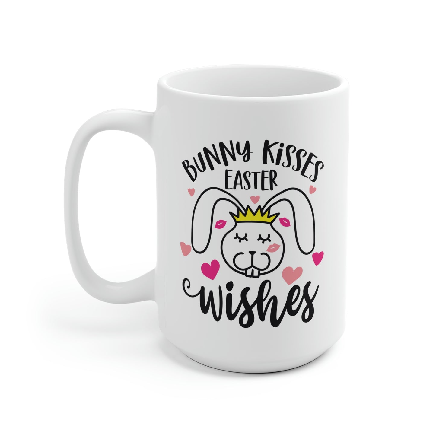 Bunny Kisses Easter Wishes Mug