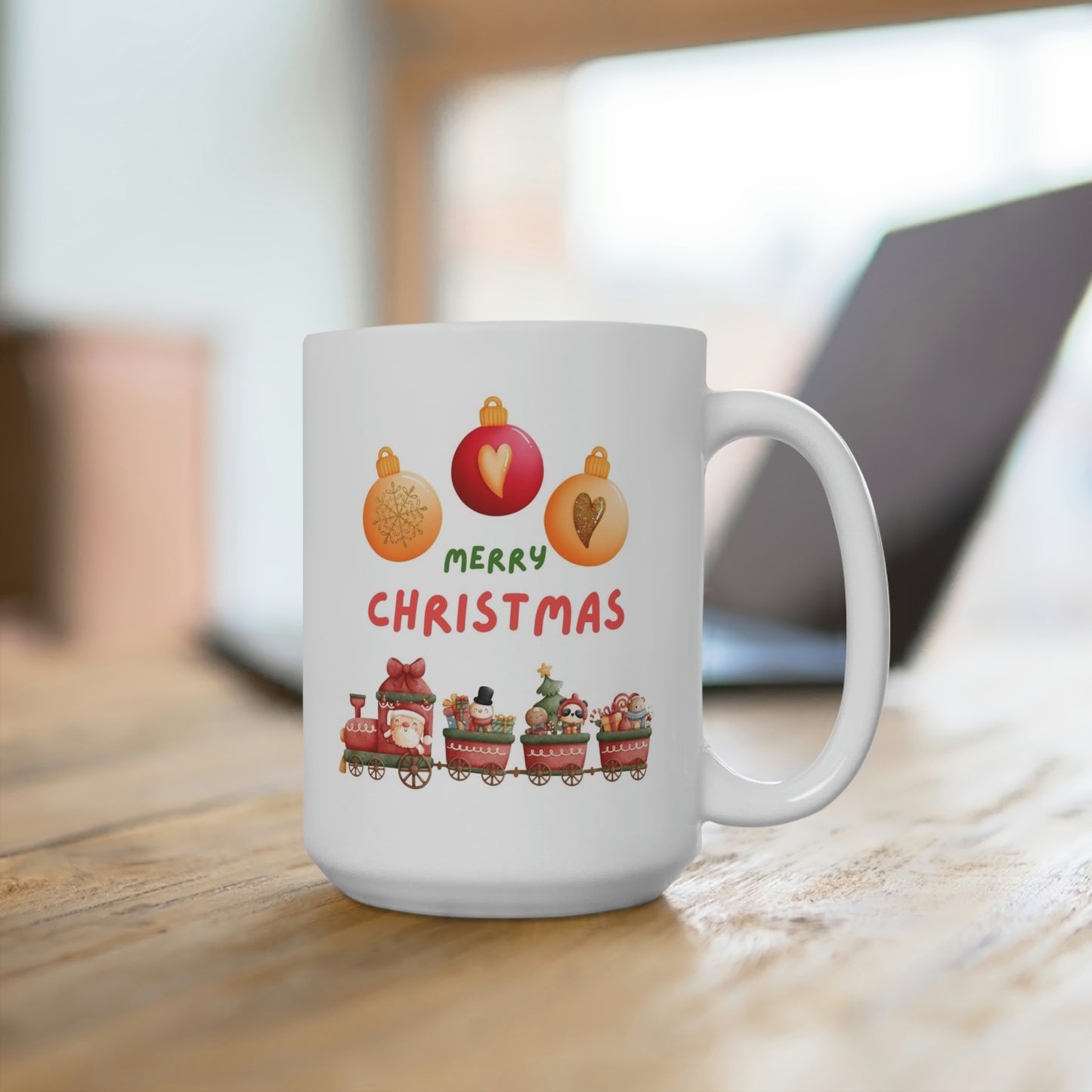Merry Christmas Train Mug