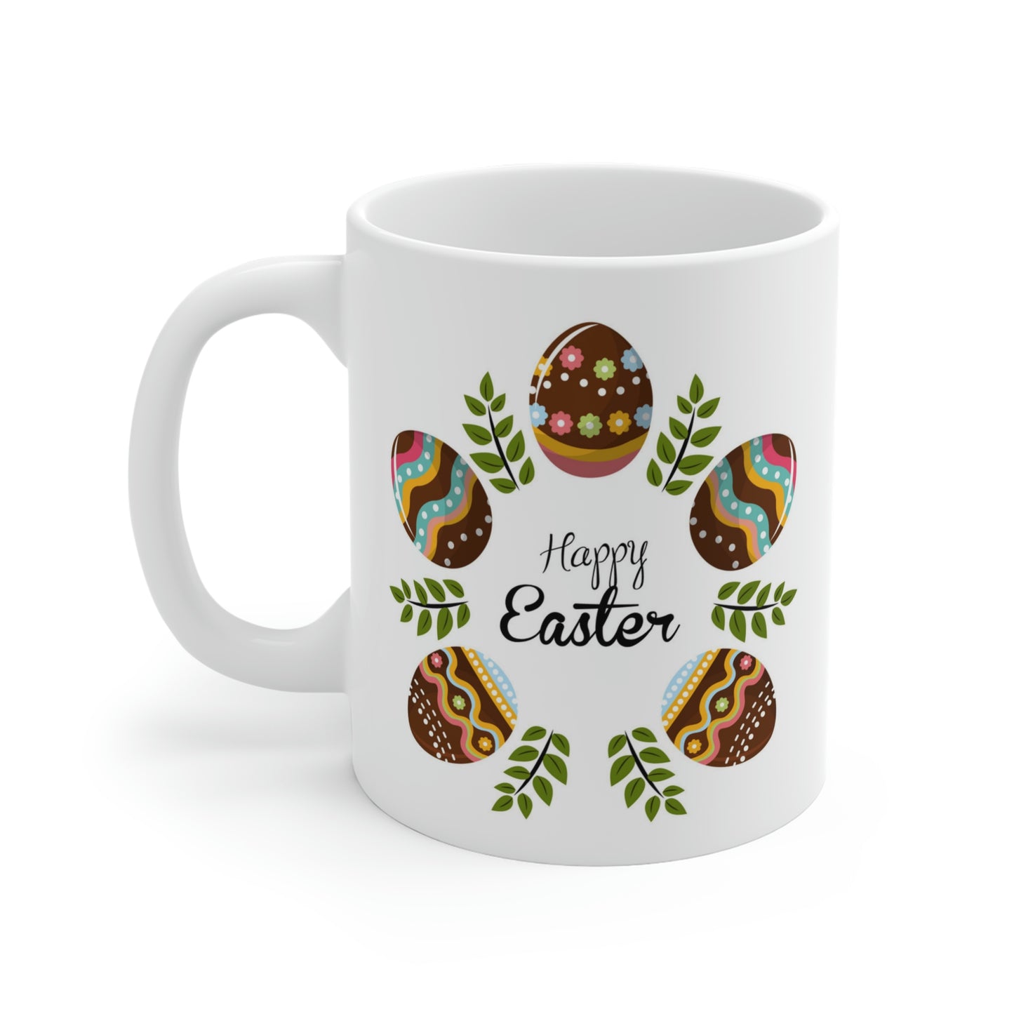 Happy Easter Floral Egg Mug