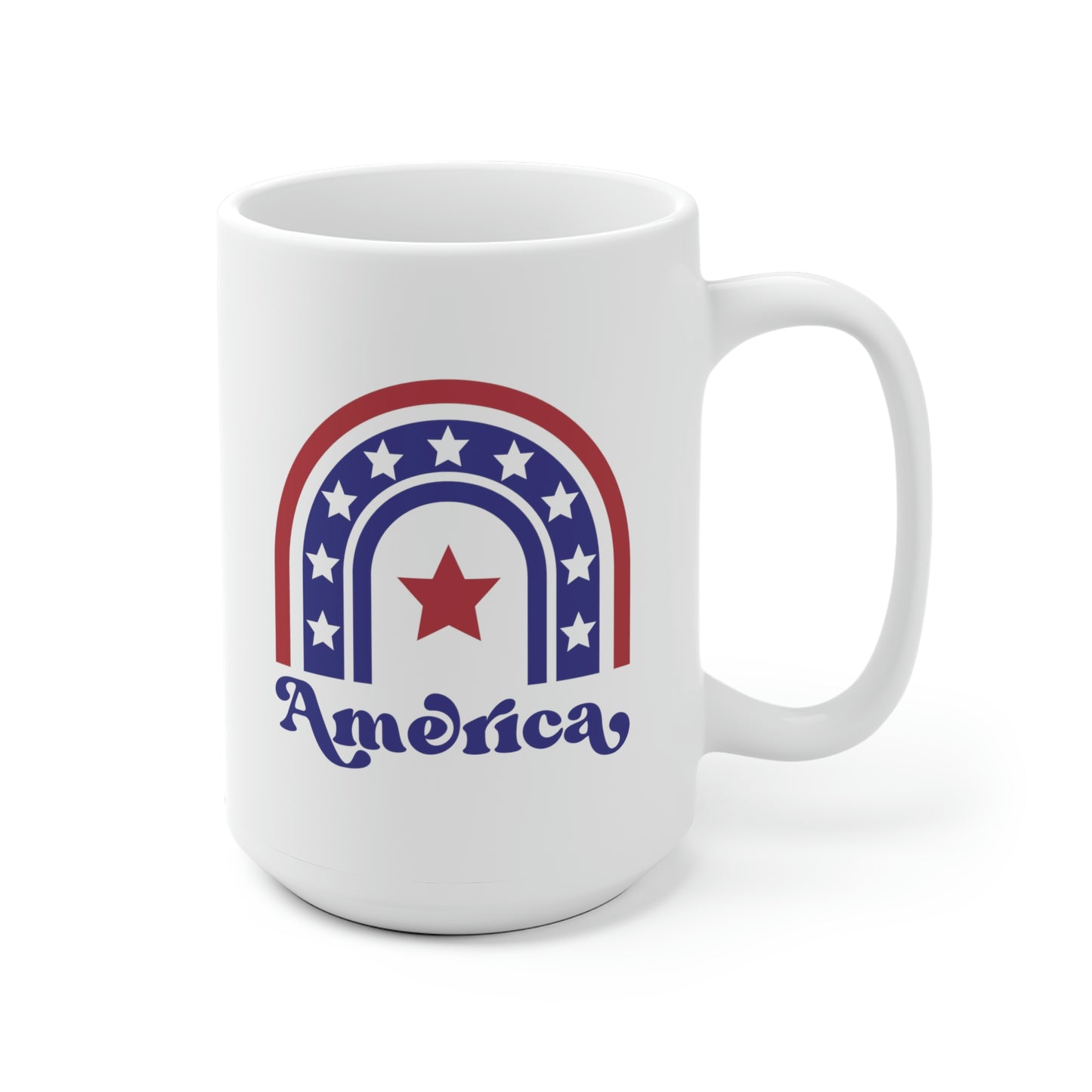 Boho America Rainbow Mug