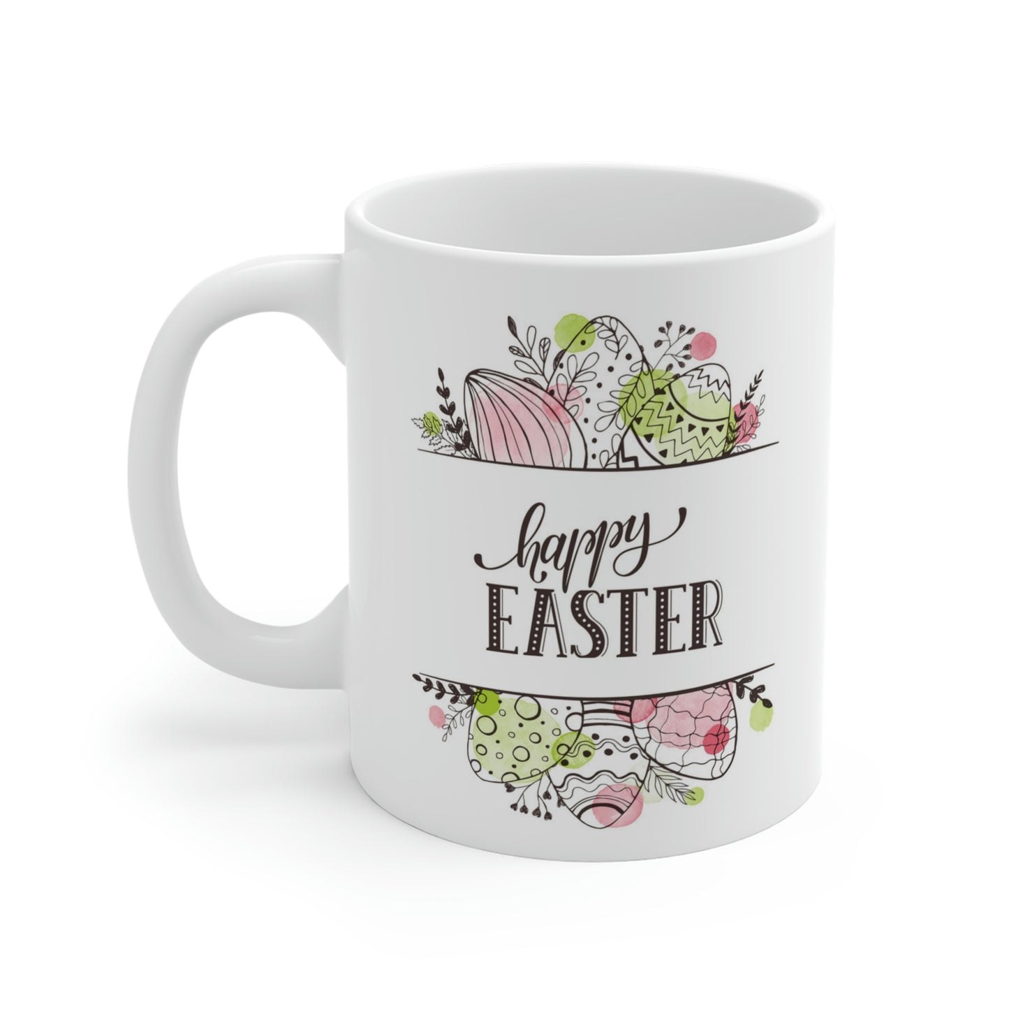 Happy Easter Floral Egg Mug