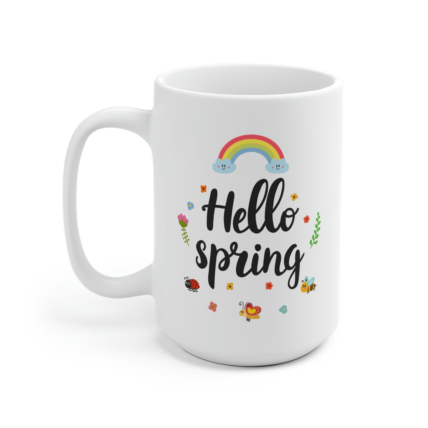 Hello Spring Rainbow Mug